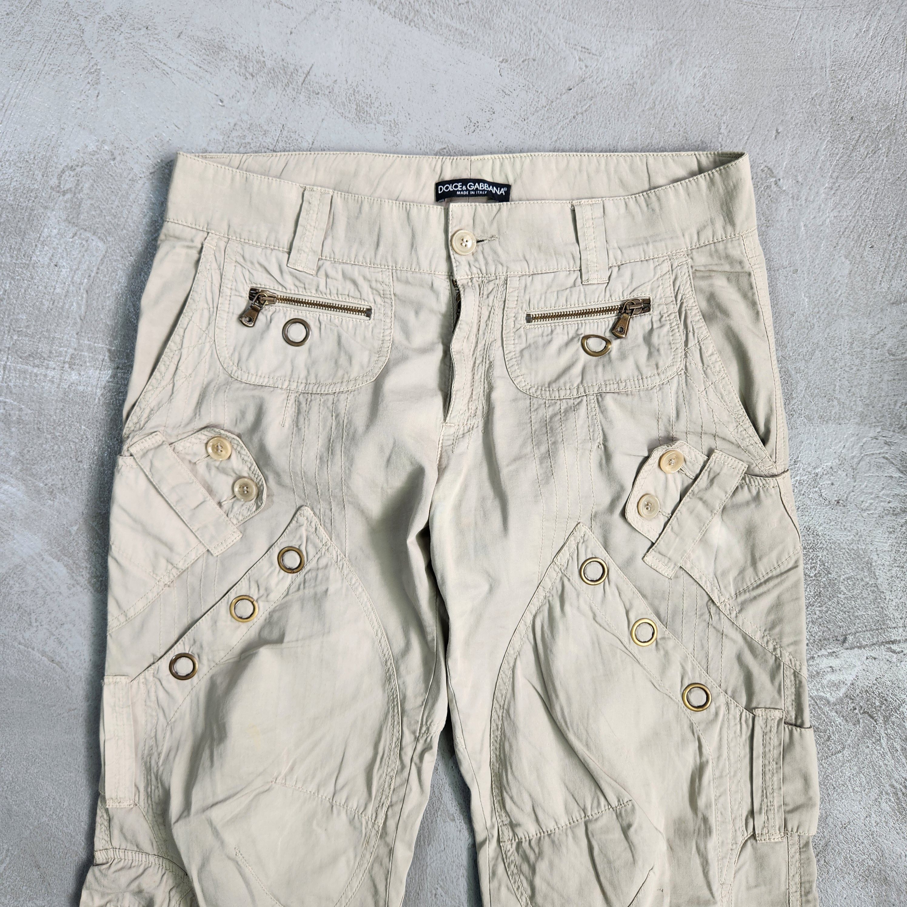 Dolce & Gabbana Dolce & Gabbana SS2004 Flight Reinforced runway cargo pant Size US 32 / EU 48 - 5 Thumbnail