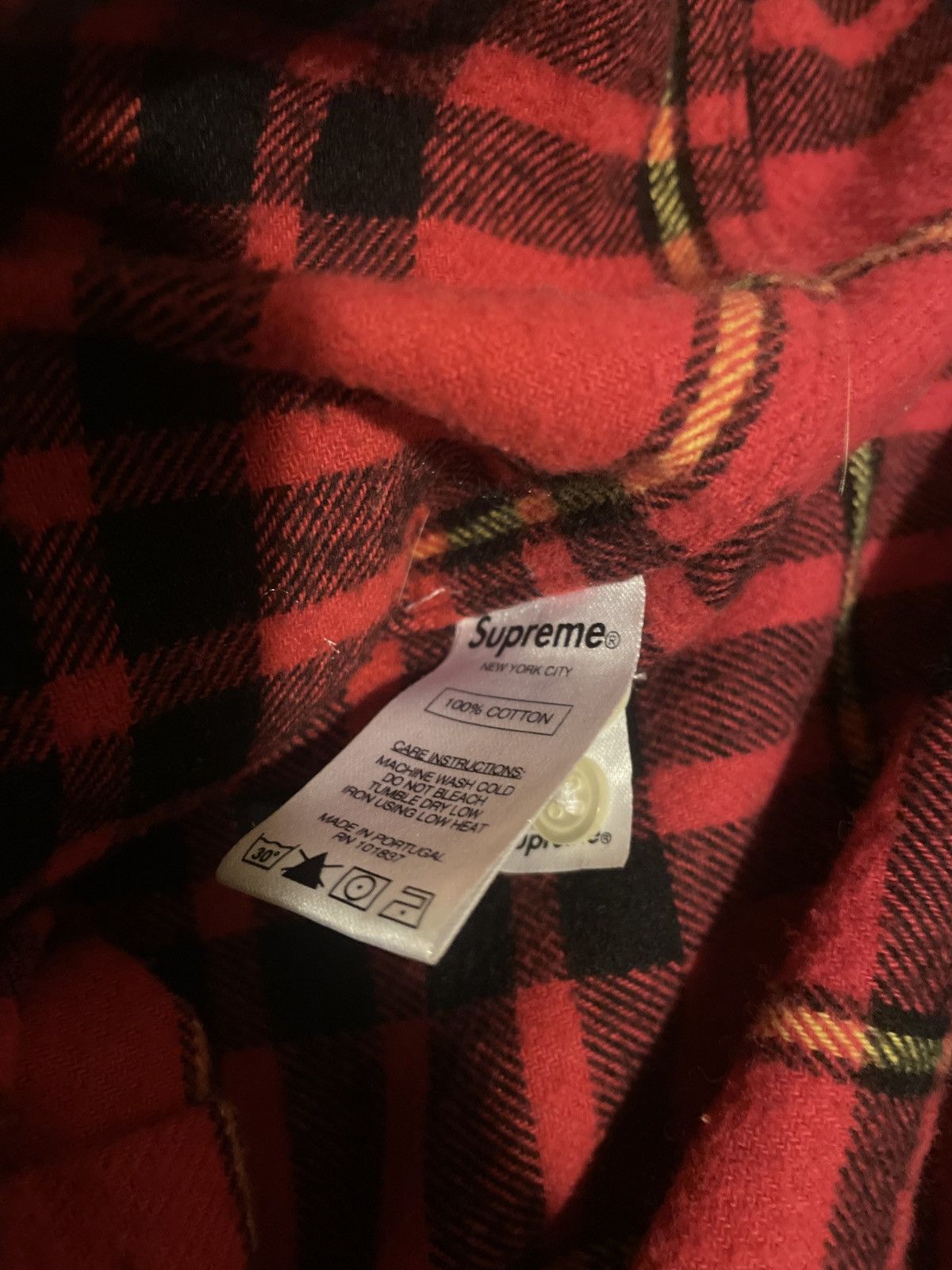 Supreme Supreme Vintage Red Plaid Flannel Size US L / EU 52-54 / 3 - 7 Thumbnail