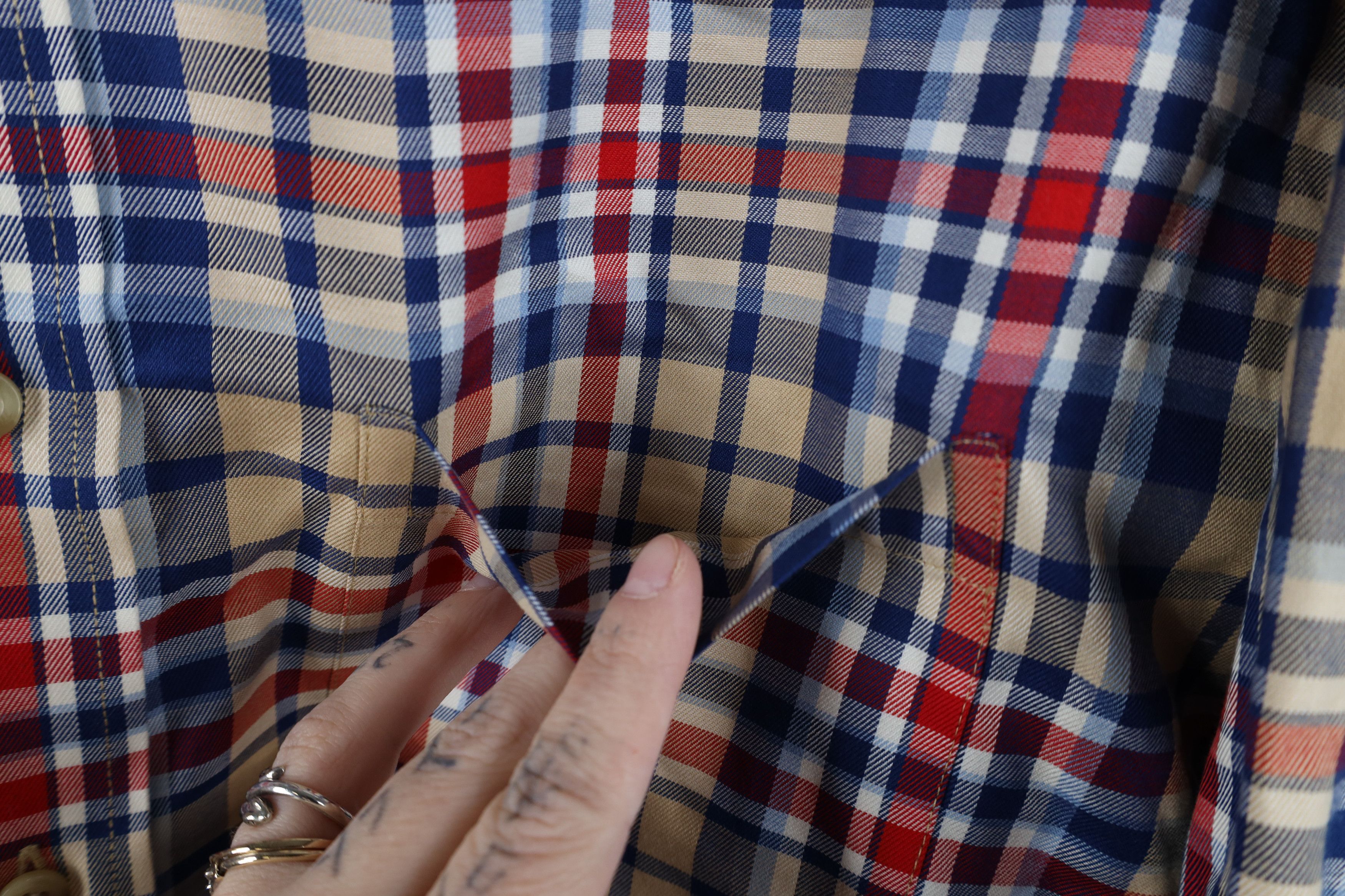 Jos. A. Bank Jos A Bank Fit Checkered Plaid Collared Button Down Shirt Size US L / EU 52-54 / 3 - 6 Thumbnail