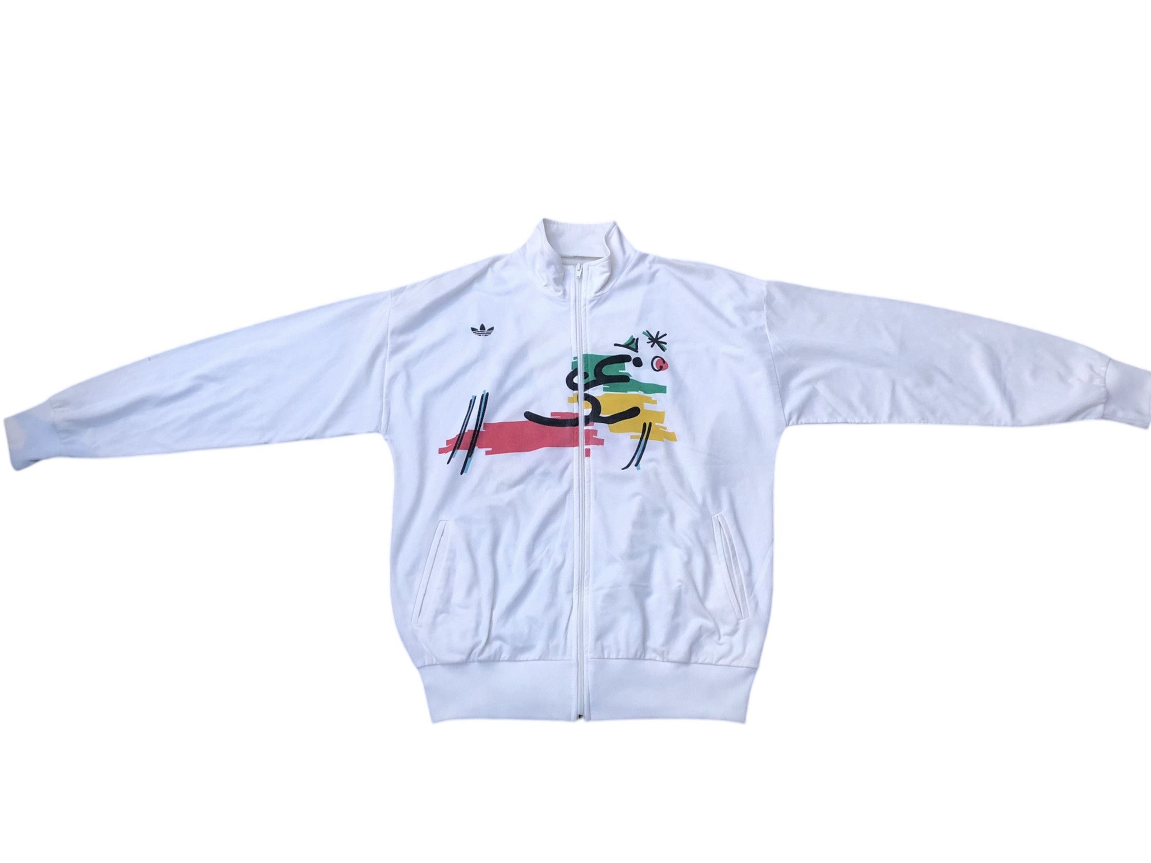 Vtg ADIDAS STEFAN EDBERG Tennis Pro Player Track Top Jacket