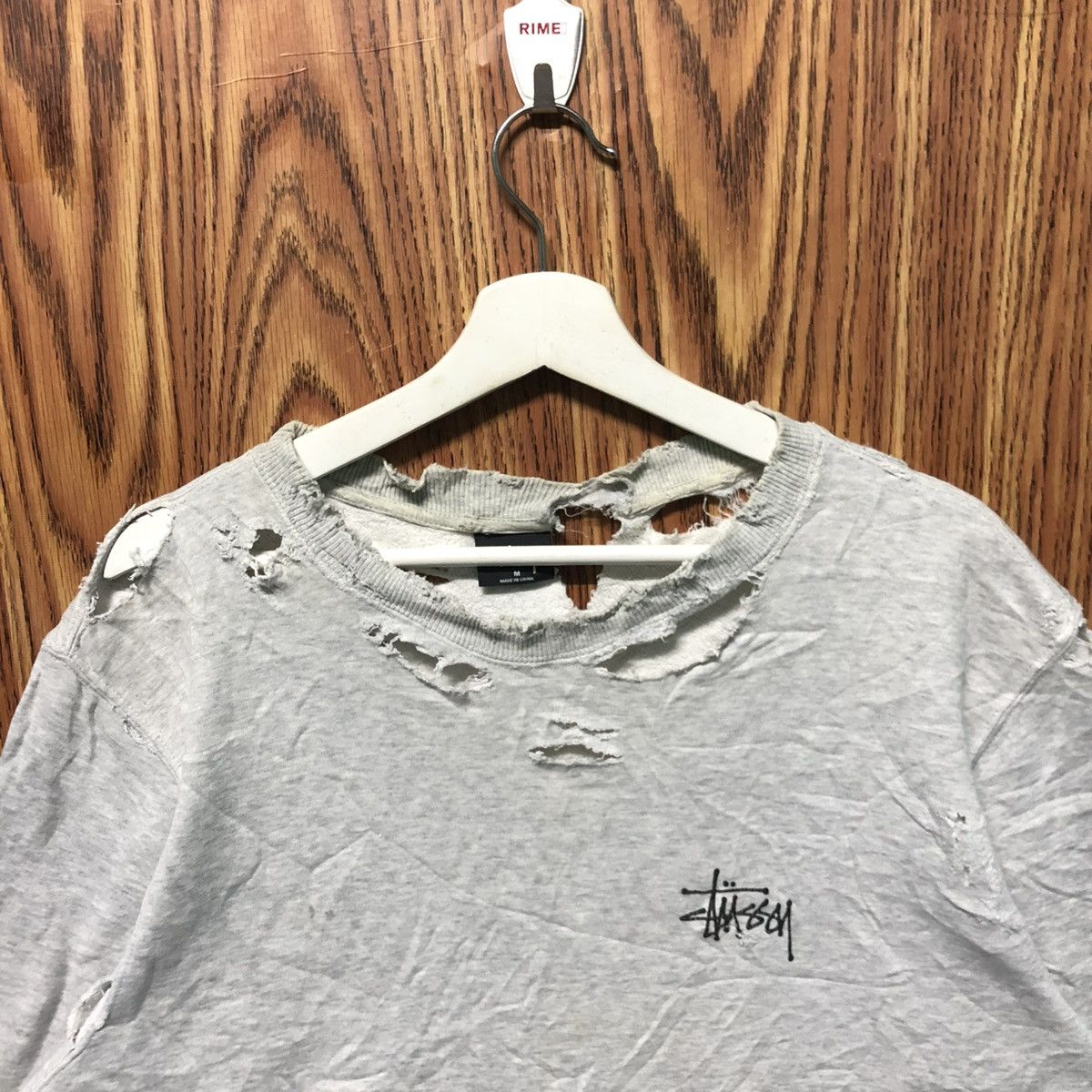 Stussy Vintage Stussy Distressed Sweatshirt Crewneck Size US M / EU 48-50 / 2 - 5 Thumbnail