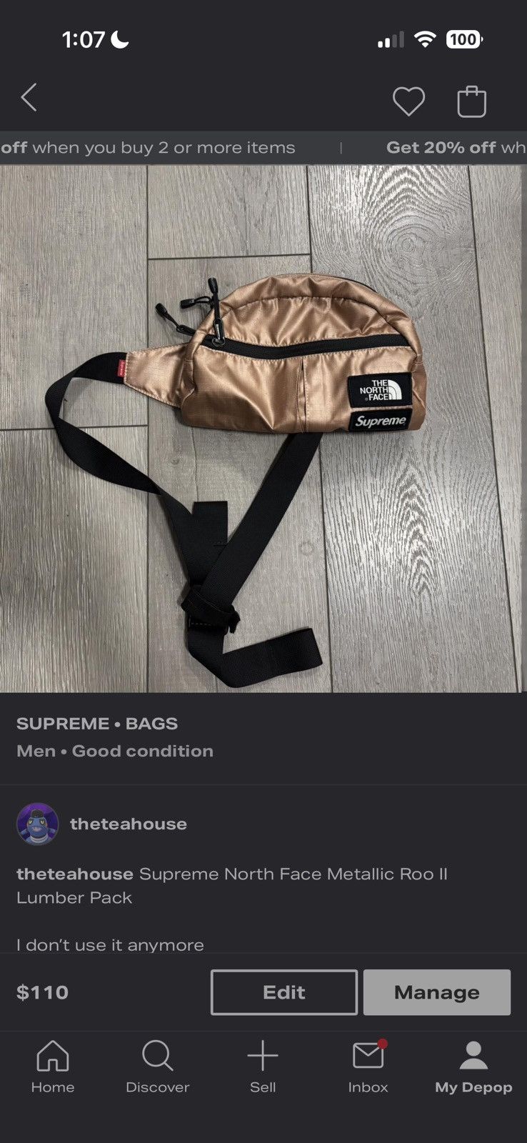 Supreme × The North Face Supreme North Face Metallic Roo IO Size ONE SIZE - 1 Thumbnail