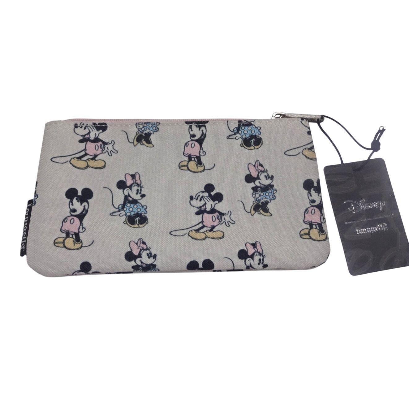 Disney Disney Loungefly Mickey Minnie Canvas Zip Pouch NWT Size ONE SIZE - 1 Thumbnail