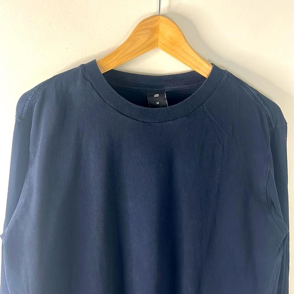 Designer G-Star RAW - LS RN long tee - Medium - Navy Blue - 100% Ctn Size US M / EU 48-50 / 2 - 2 Thumbnail