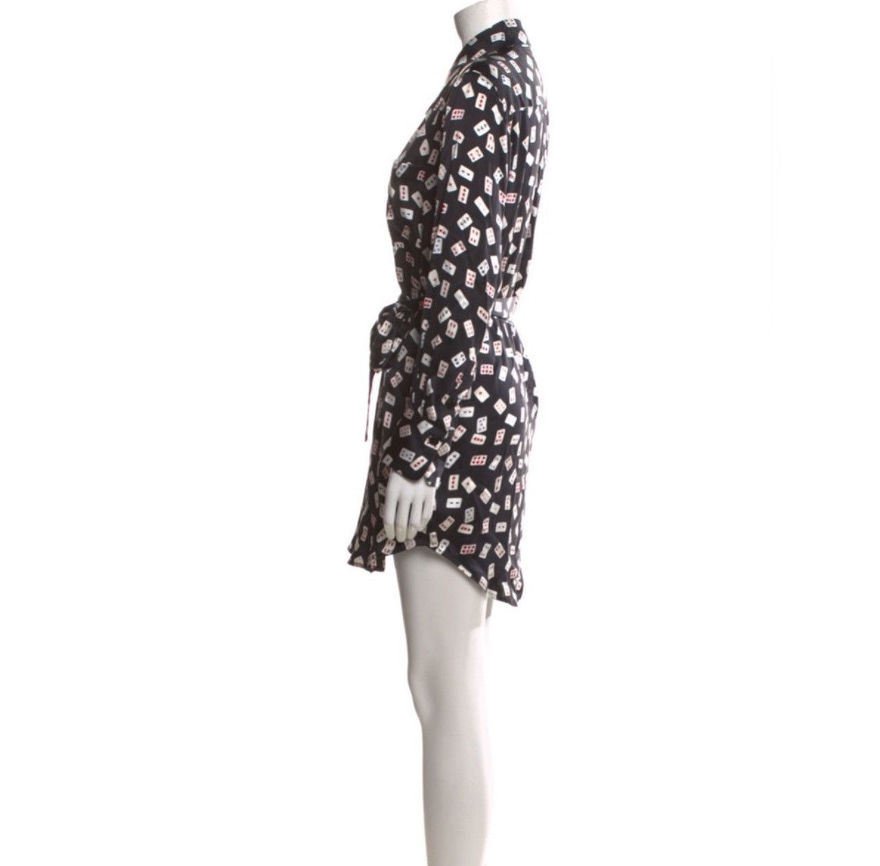 Equipment Equipment Femme Playing Card Long- Sleeve Scout Mini Dress Size S / US 4 / IT 40 - 5 Thumbnail