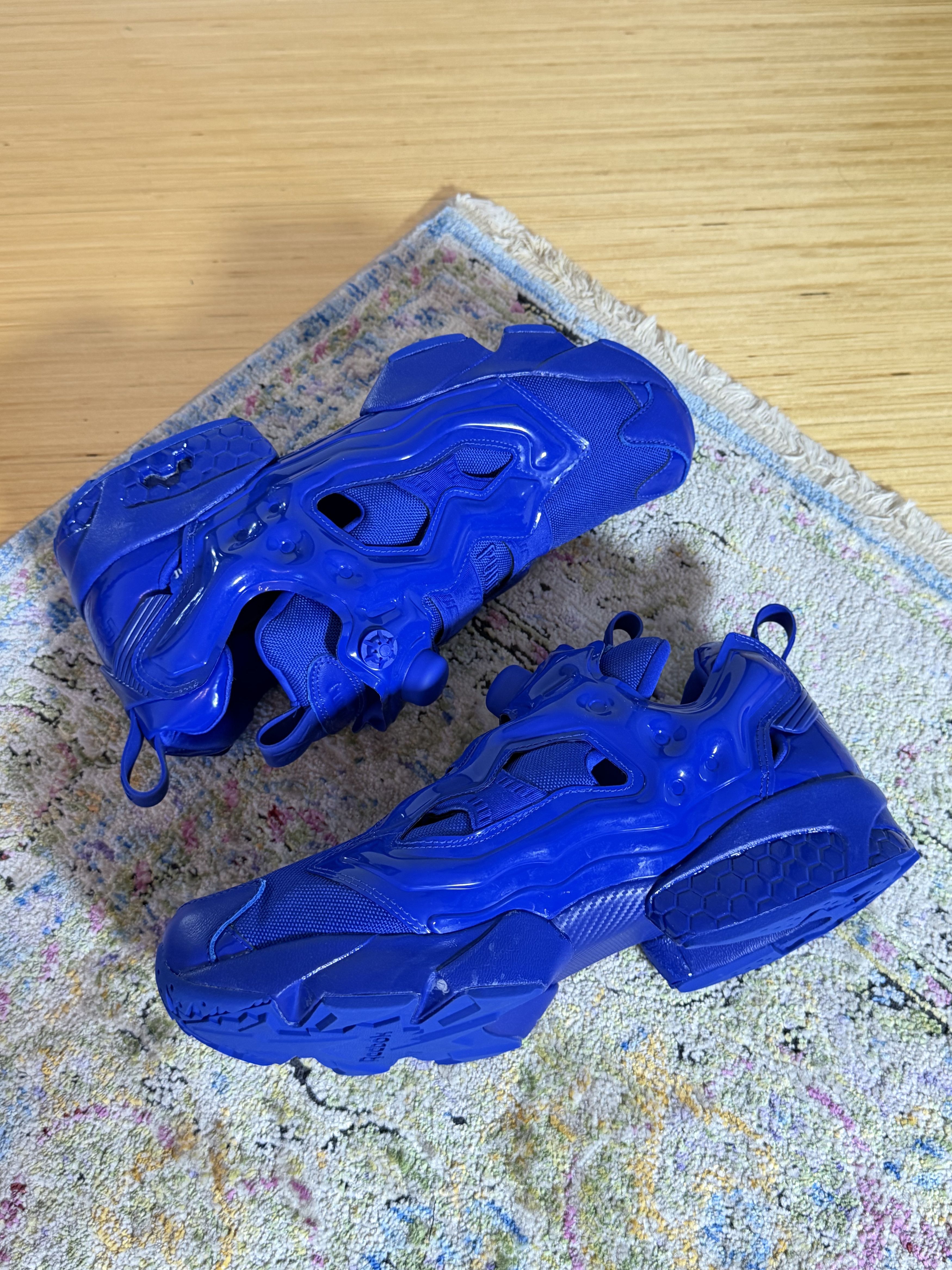 Juun.J × Reebok Juun.J Blue Reebok Edition Instapump Fury OG Sneakers Size US 12 / EU 45 - 6 Thumbnail