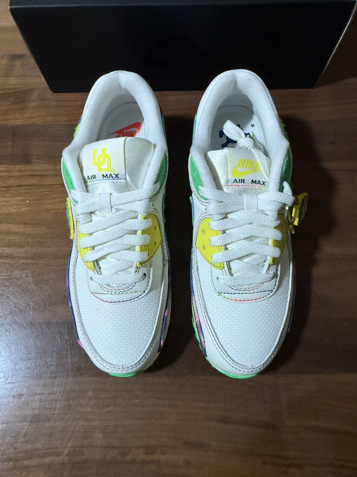 Nike GRATEFUL DEAD X UNIVERSITY OREGON AIR MAX 90 GRATEFUL DUCKS Size US 6.5 / EU 39-40 - 4 Thumbnail