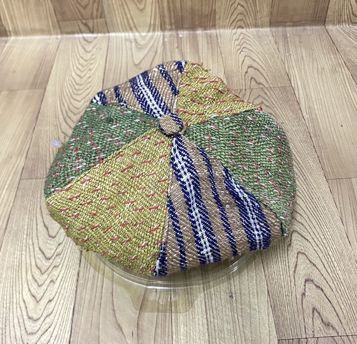 Japanese Brand Very Rare Vintage Japanese Brand Sashiko Boro Cap 1990s Size ONE SIZE - 2 Thumbnail
