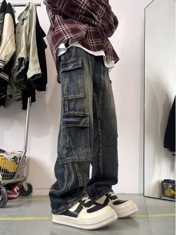 VIBE Light Blue High Street Vintage Loose Jeans Size US 33 - 8 Thumbnail