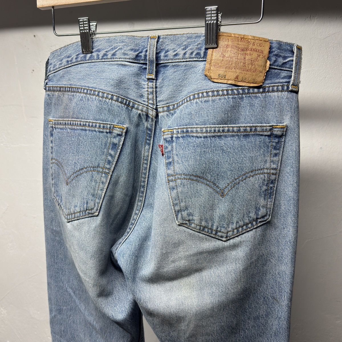 Levi's 90s Levi's 501 Faded Distressed Jeans USA ERD Grunge Chrome Size US 32 / EU 48 - 7 Thumbnail