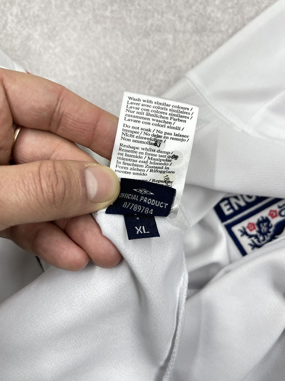 Umbro Vintage Umbro England Soccer Jersey White Football Official Size US XL / EU 56 / 4 - 11 Thumbnail
