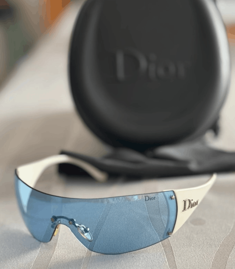 Dior DIOR Sunglasses Ski Shield Wrap Rimless Motard Pop Vintage Size ONE SIZE - 1 Thumbnail