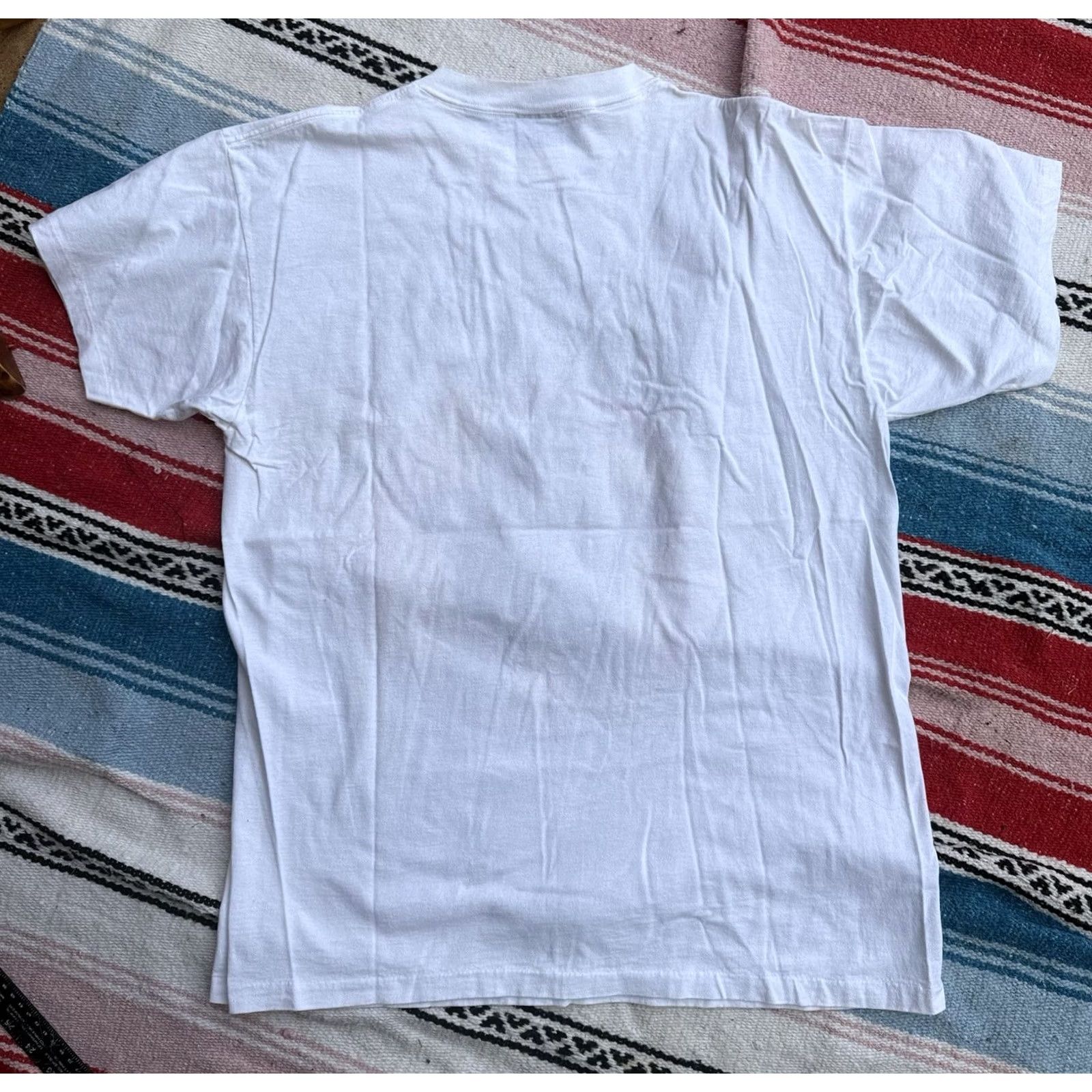Vintage VINTAGE 1990s Gingerbread Man "The Perfect Man" Funny Humor Tee XL USA Badger Shirt Unisex White Graphic Tee 1990s Badger Sportswear Size US XL / EU 56 / 4 - 6 Thumbnail