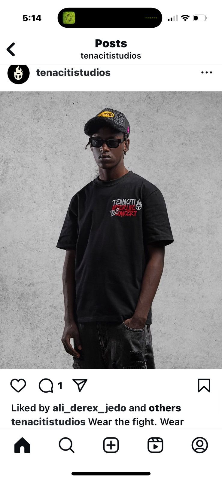 Other Tenaciti Studio Rock Head Tee BNWT Black XL Limited Edition Size US XL / EU 56 / 4 - 1 Thumbnail