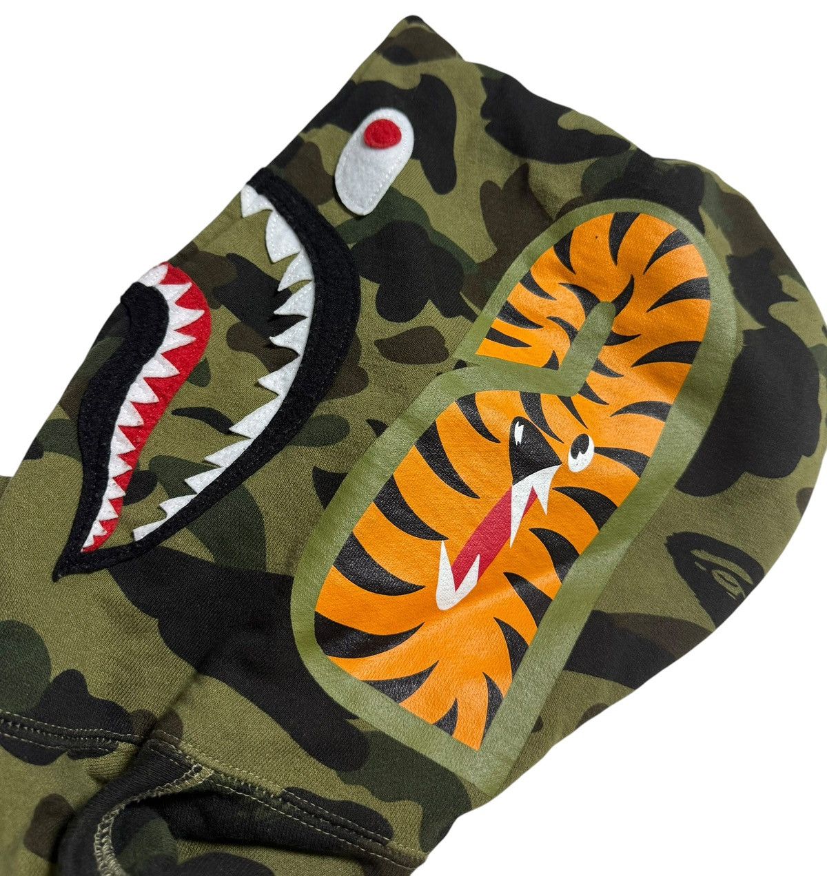 Bape BAPE Shark Full Zip Hoodie Green camo Size US M / EU 48-50 / 2 - 3 Thumbnail