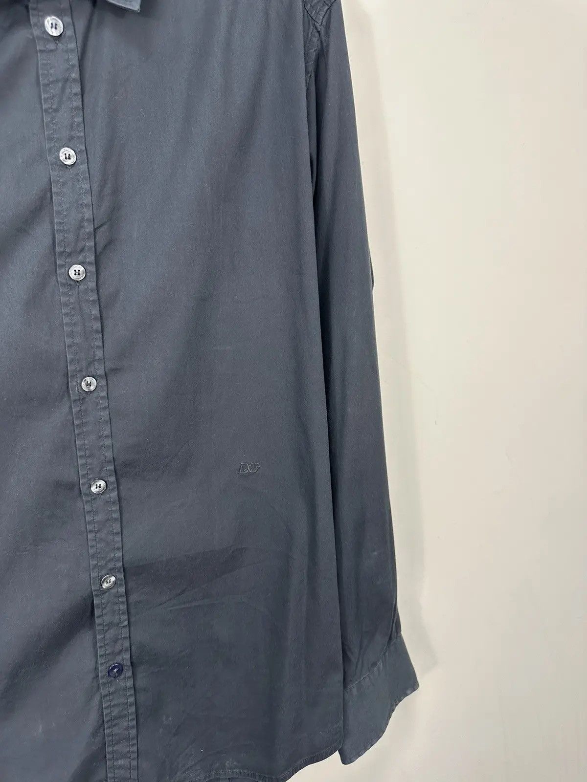 Dolce & Gabbana × Vintage Vintage Dolce & Gabbana Black Logo Luxury Button Up Shirt Size US M / EU 48-50 / 2 - 4 Thumbnail