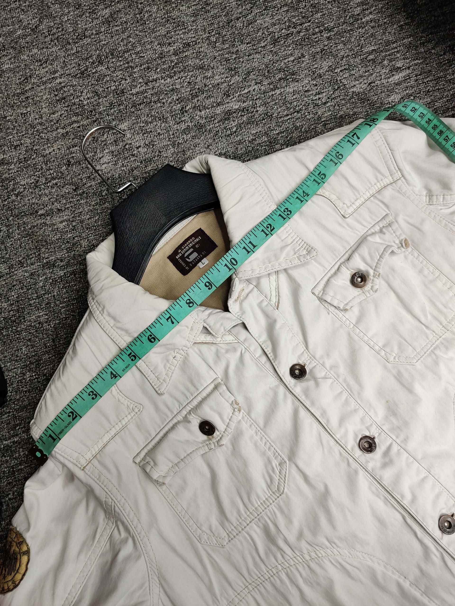 G-Star Vintage G-Star Raw White Denim Jacket Size US L / EU 52-54 / 3 - 16 Thumbnail