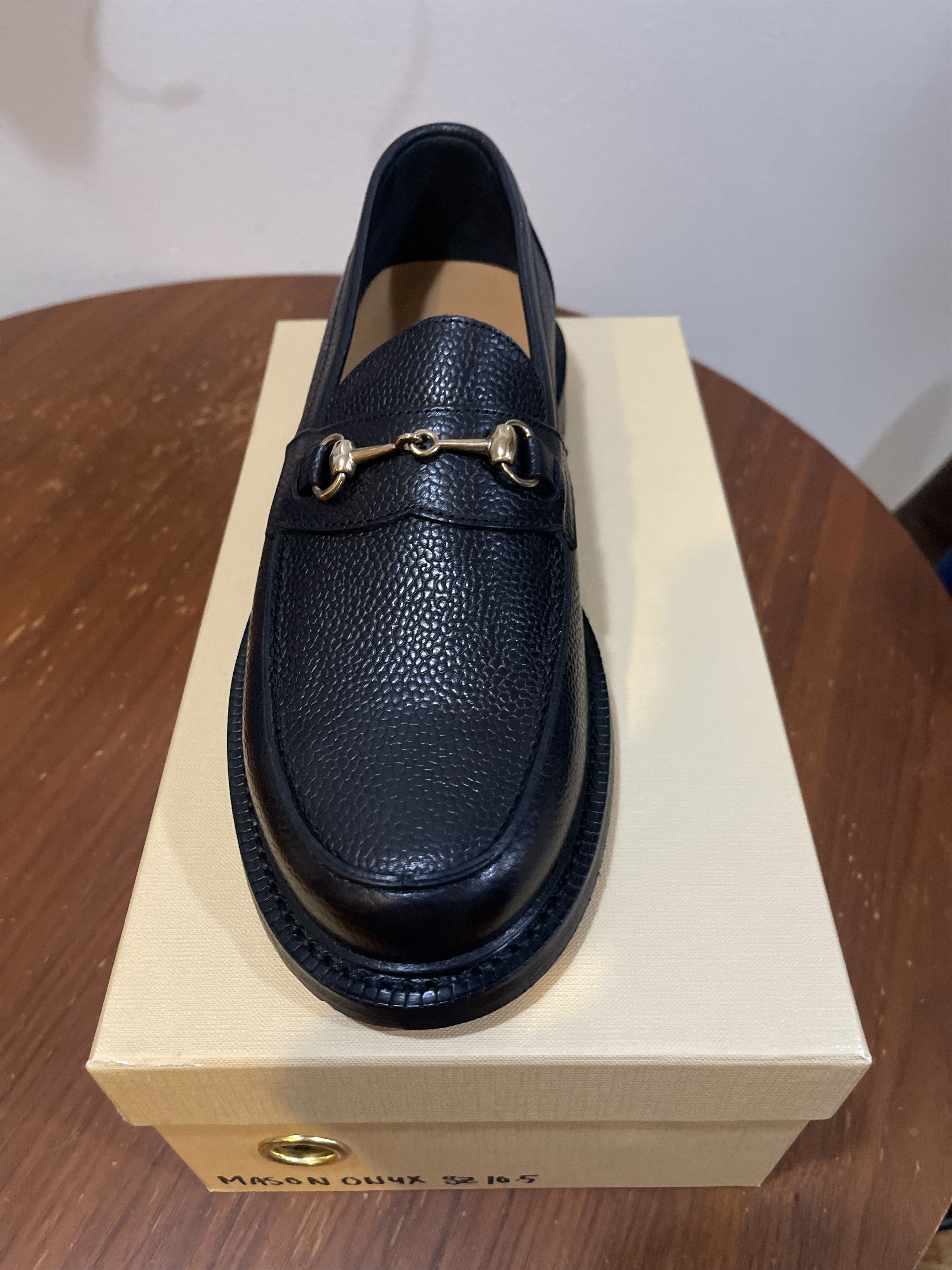 Blackstock & Weber The Mason Horse Bit Loafer, Onyx Size US 10.5 / EU 43-44 - 5 Thumbnail