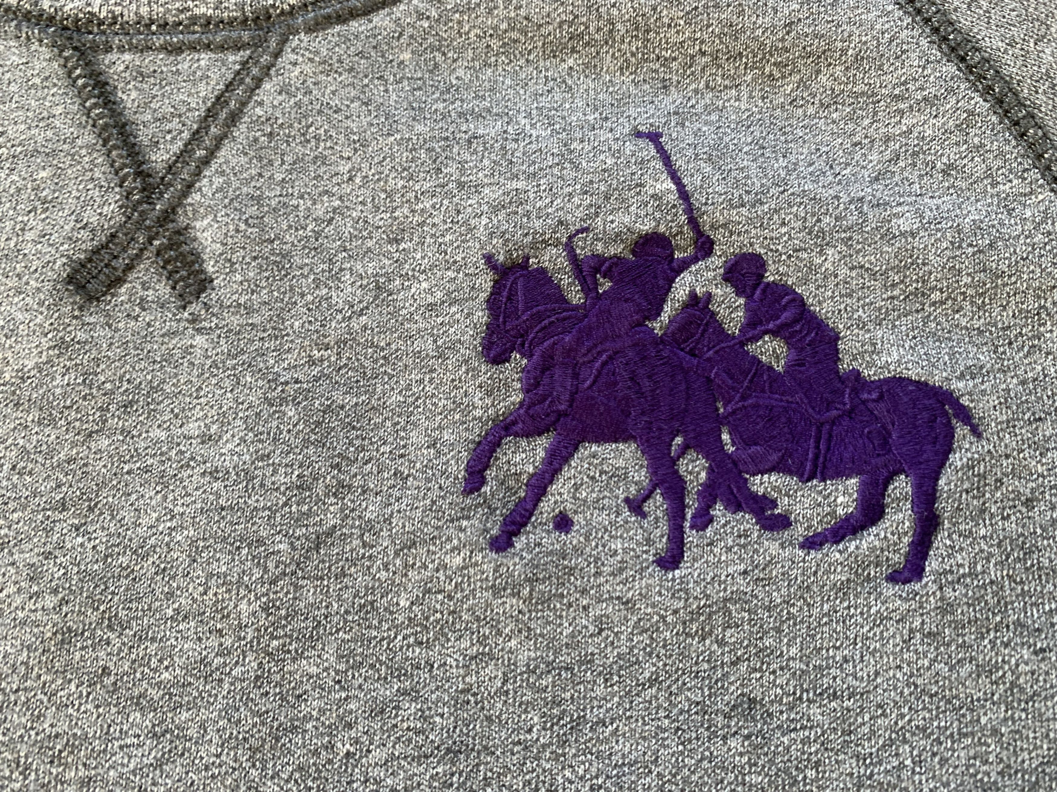 Polo Ralph Lauren × Ralph Lauren × Vintage Ralph Lauren Youth Vintage Grey Cotton Pocket Sweatshirt Size US XXS / EU 40 - 5 Thumbnail