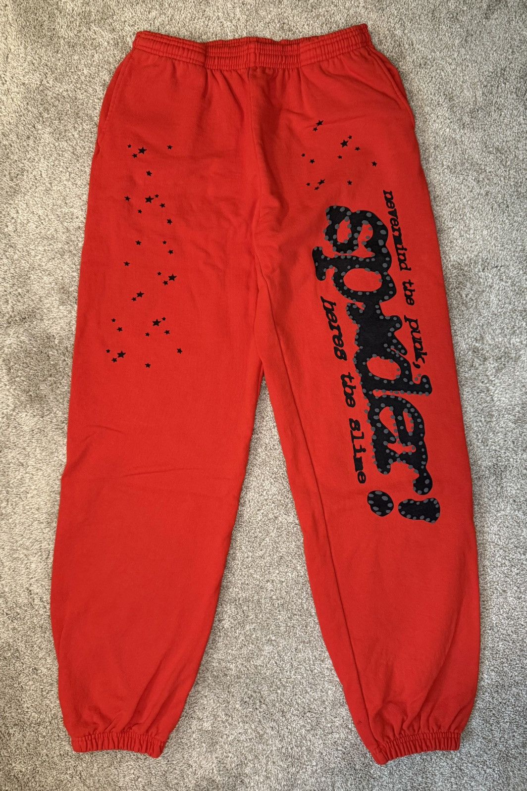Sp5der Sp5der P*nk V2 Sweatpants (Red) Size US 30 / EU 46 - 1 Thumbnail