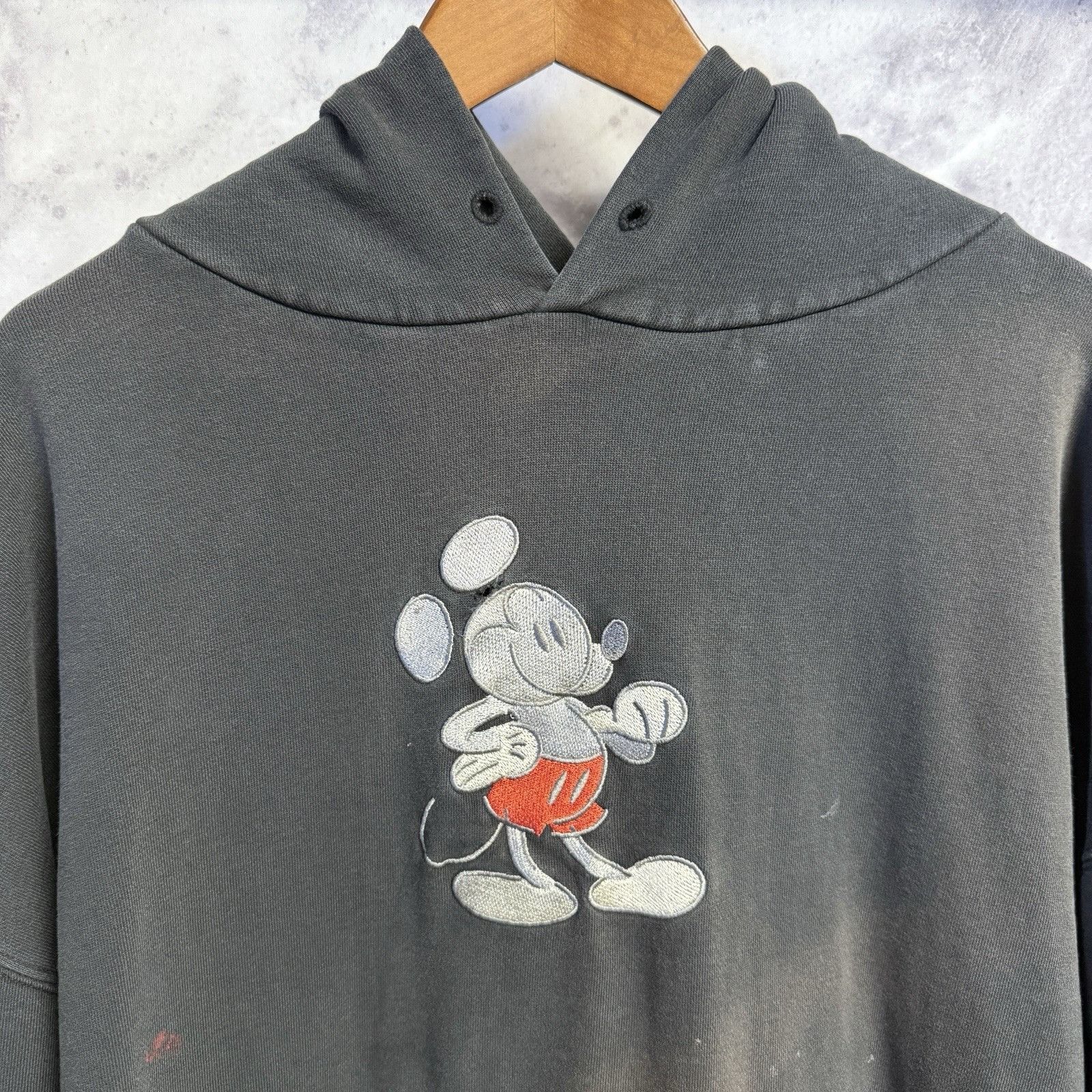 Mickey Mouse Vintage Mickey Mouse Hoodie Sweatshirt Black Embroidered 2XL Size US XXL / EU 58 / 5 - 1 Thumbnail