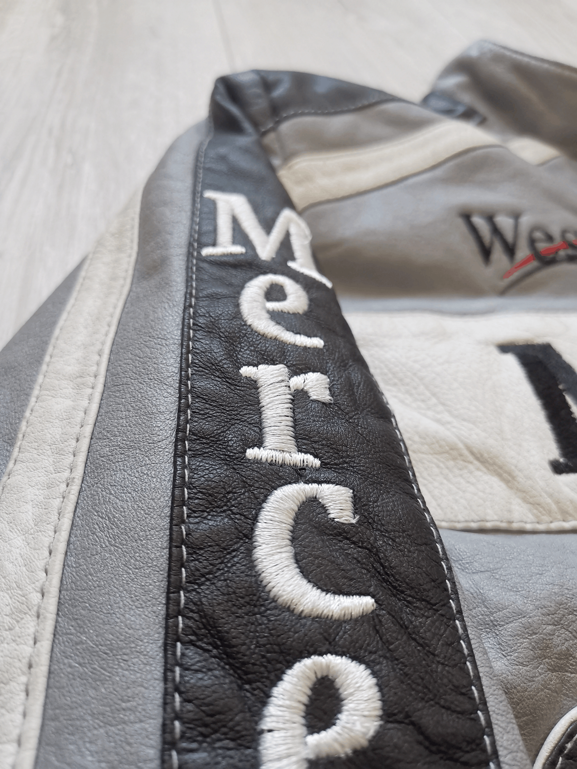 Vintage Mercedes X Mclaren Racing Leather Jacket Streetwear Size US XL / EU 56 / 4 - 3 Thumbnail