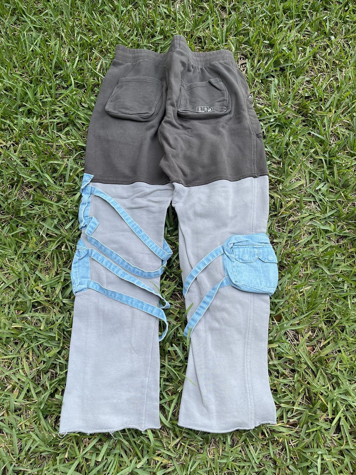 image of C2H4 Number (N)Ine Hybrid Cargo Sweatpants in Grey, Men's (Size 34)