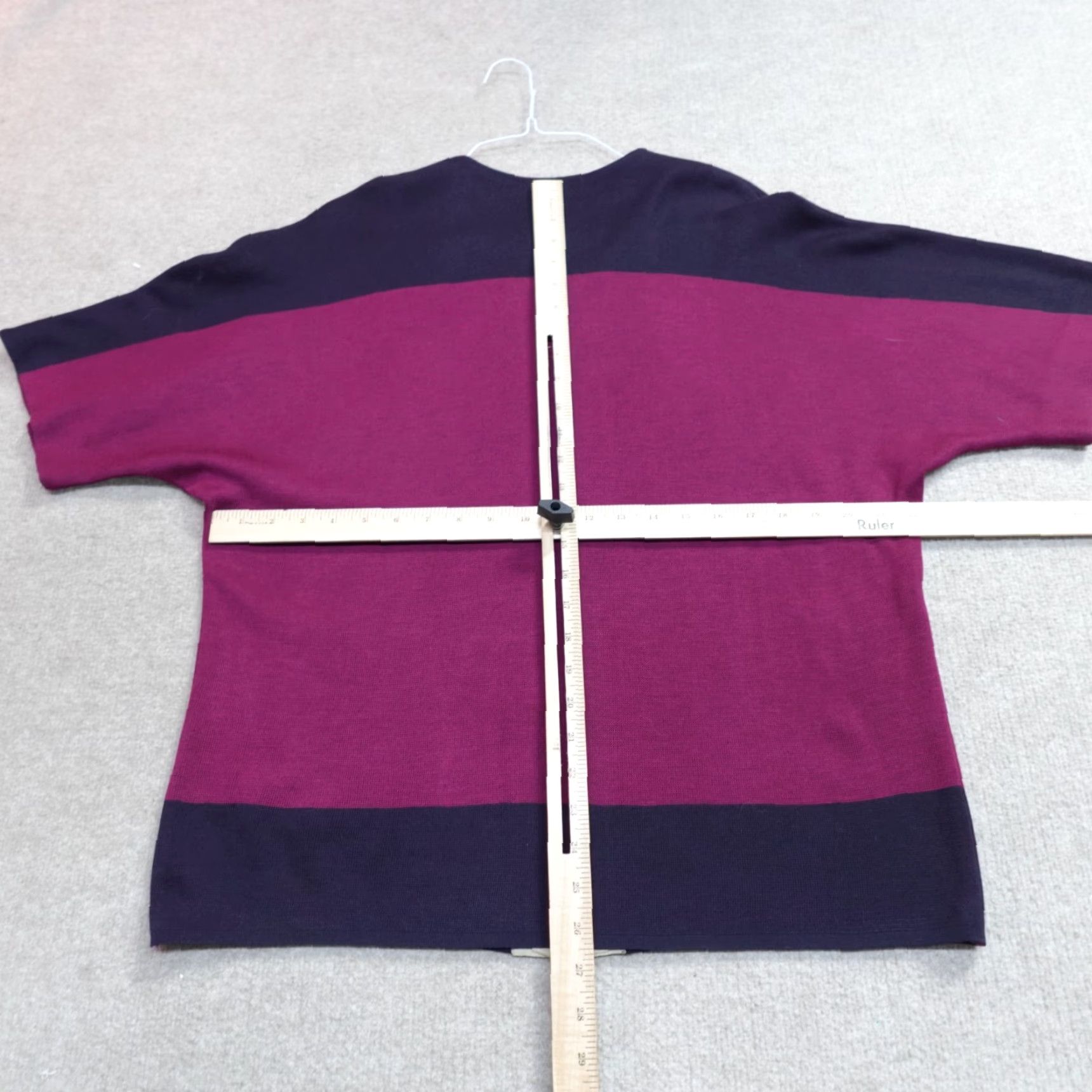 Vintage Misook Womens Sweater Small Purple Blue Purple Acrylic Poly Full Zip Size S / US 4 / IT 40 - 4 Thumbnail