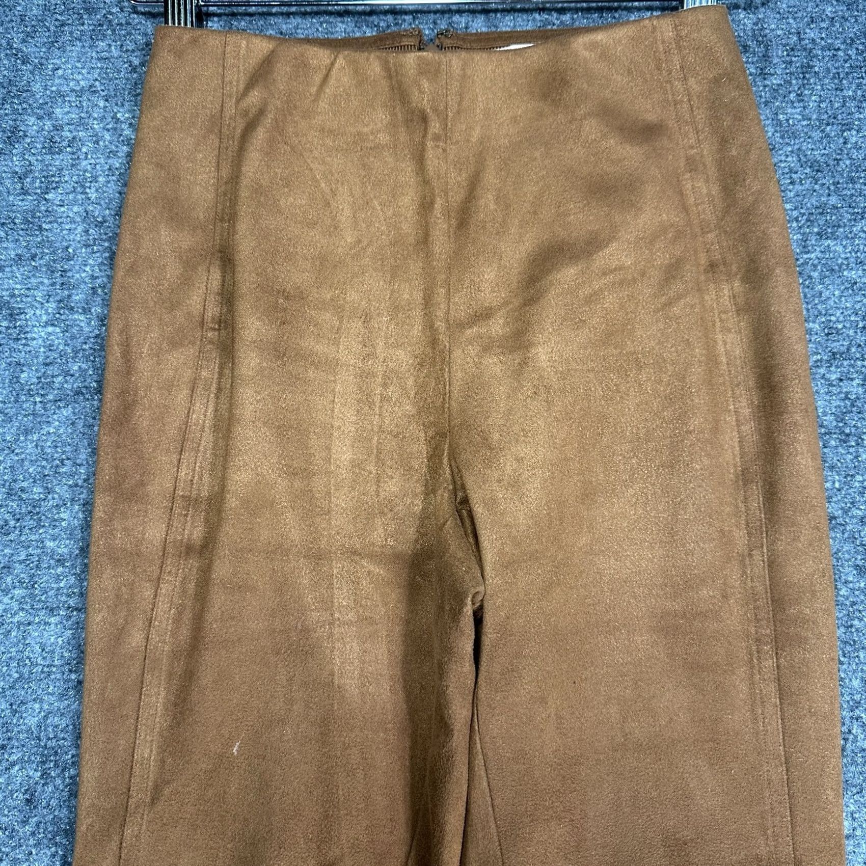 Vintage Wilfred Pants Womens 0 Brown Faux Suede Back Zip Tapered Leg Regular Rise Modern Ankle Stretch Back Zipper 27.5 Inseam Mens Womens Girls Boys Size 25" / US 0 / IT 36 - 3 Thumbnail