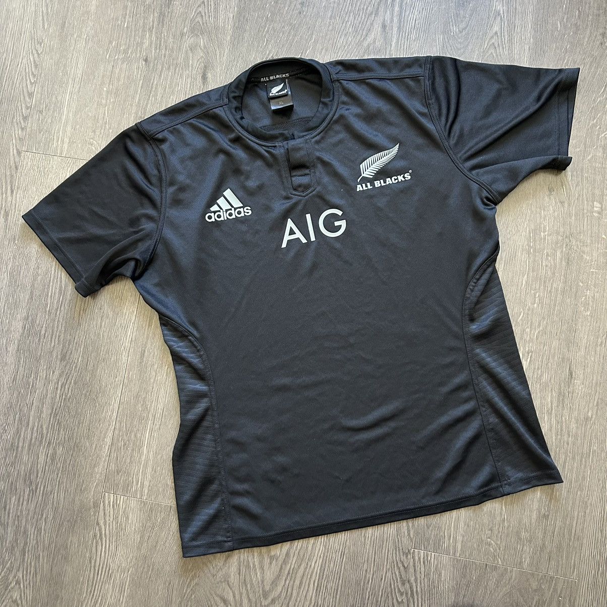 Adidas × Vintage Y2K Adidas New Zealand All Blacks Rugby Jersey sz XL Size US XL / EU 56 / 4 - 1 Thumbnail