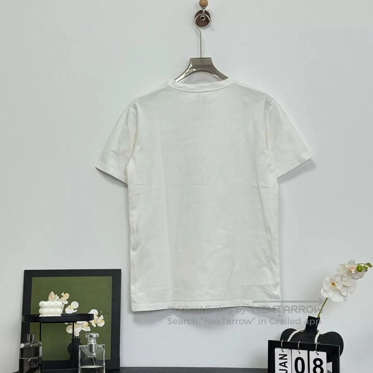 Loewe Loewe White Embroidered Logo Short Sleeve Tee. Size XS / US 0-2 / IT 36-38 - 2 Thumbnail