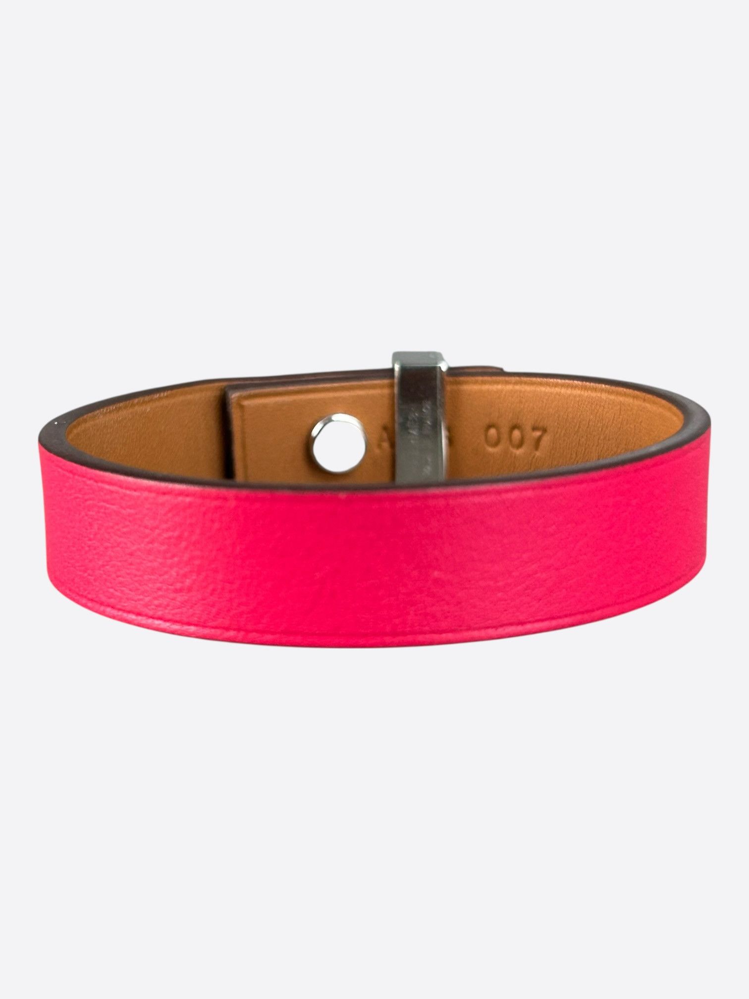 Hermes Hermes Pink Swift & Palladium Hardware Kelly Bracelet Size ONE SIZE - 2 Thumbnail