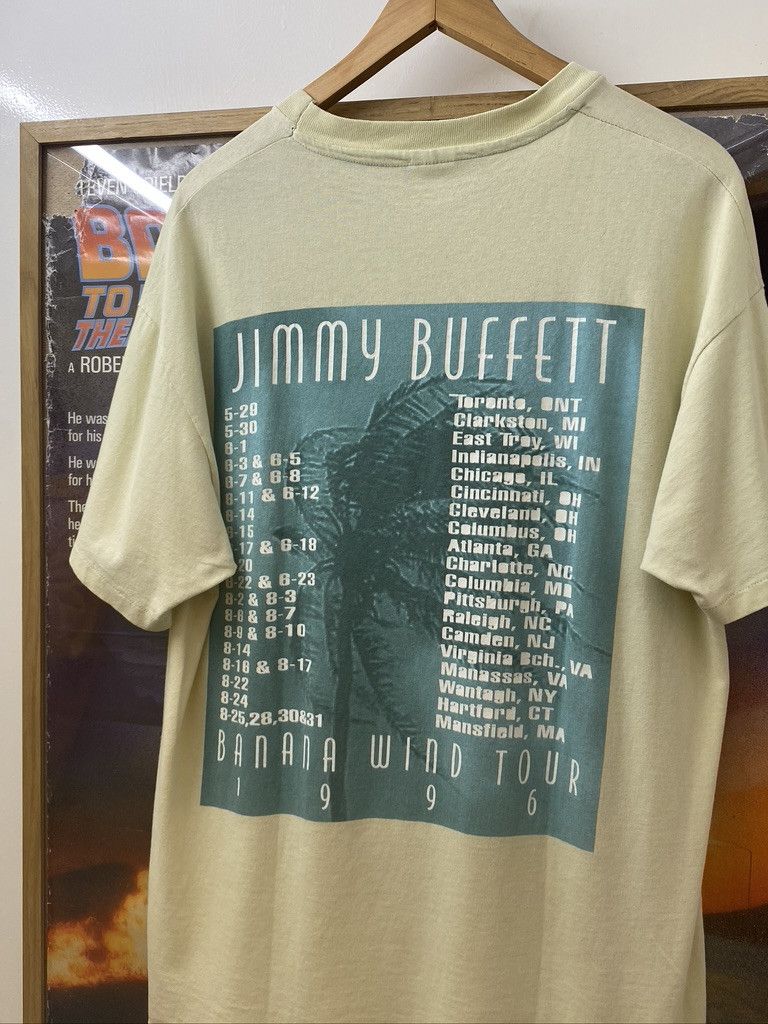 Anvil 1996 Vintage Jimmy Buffett Banana Wind Tour T Shirt Size US XL / EU 56 / 4 - 3 Thumbnail