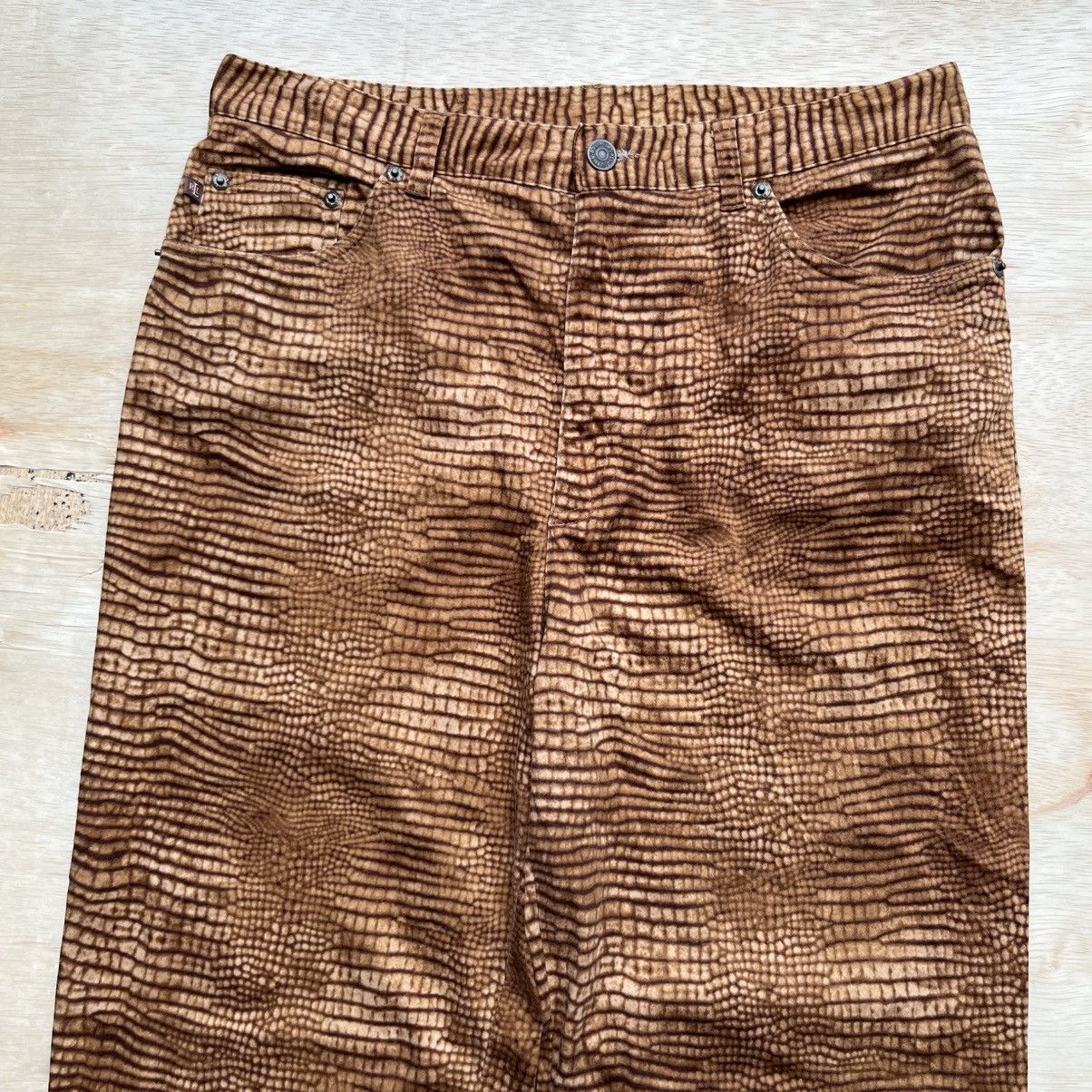 RRL Ralph Lauren VINTAGE LAUREN RALPH LAUREN SNAKE SKIN CAMO AOP STUDED Size US 31 - 2 Thumbnail