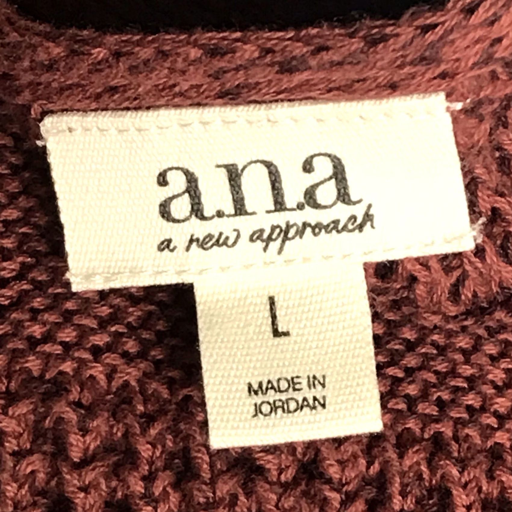 Vintage a.n.a Women Tank Top V-Neck Knit Sleeveless Barn Red L Size L / US 10 / IT 46 - 2 Thumbnail