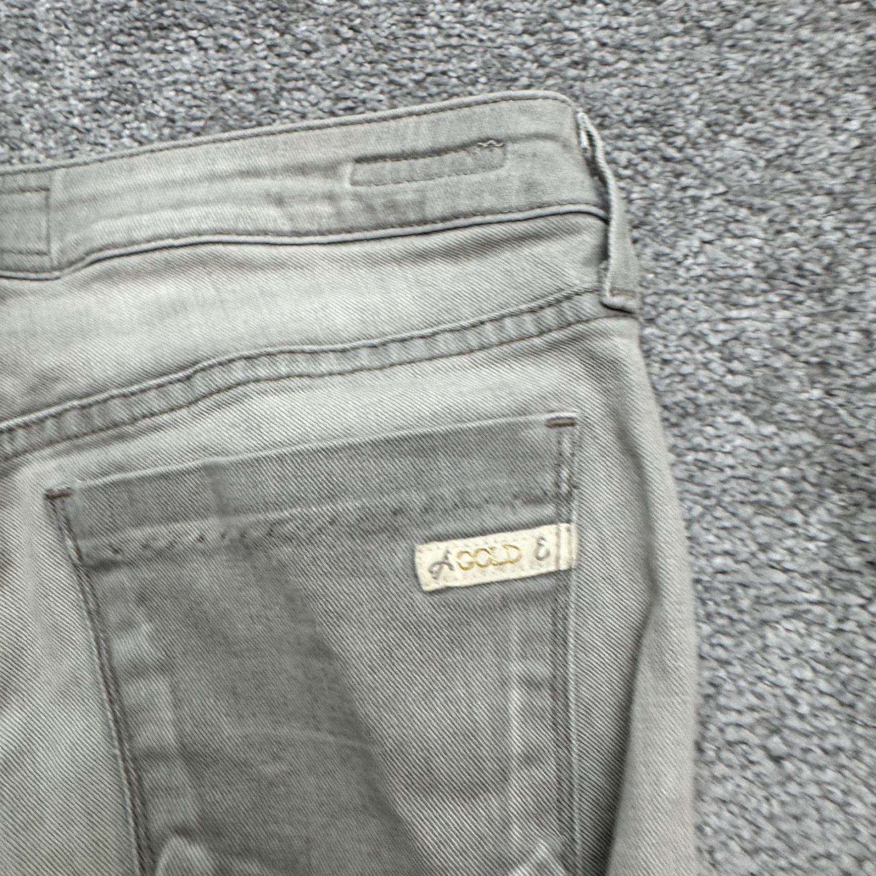 Agolde AGOLDE Chloe Mid Rise Skinny Denim Jeans Gray Womens 27 Cotton Stretch City Grunge USA Jeans Slim 5-Pocket Womens Size 27" / US 4 / IT 40 - 5 Thumbnail