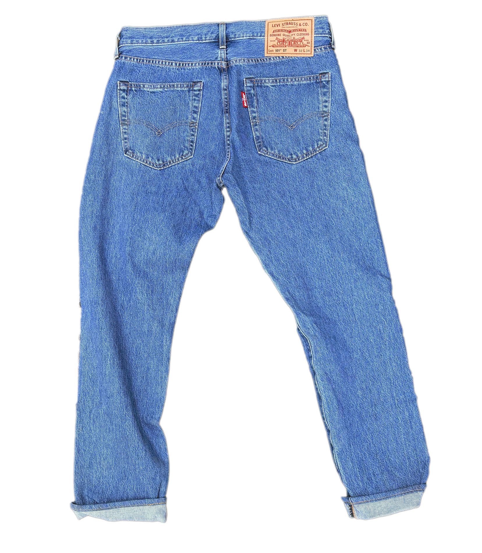 Levi's Levi's 501 ST - Md Blue Wash Size US 32 / EU 48 - 2 Thumbnail