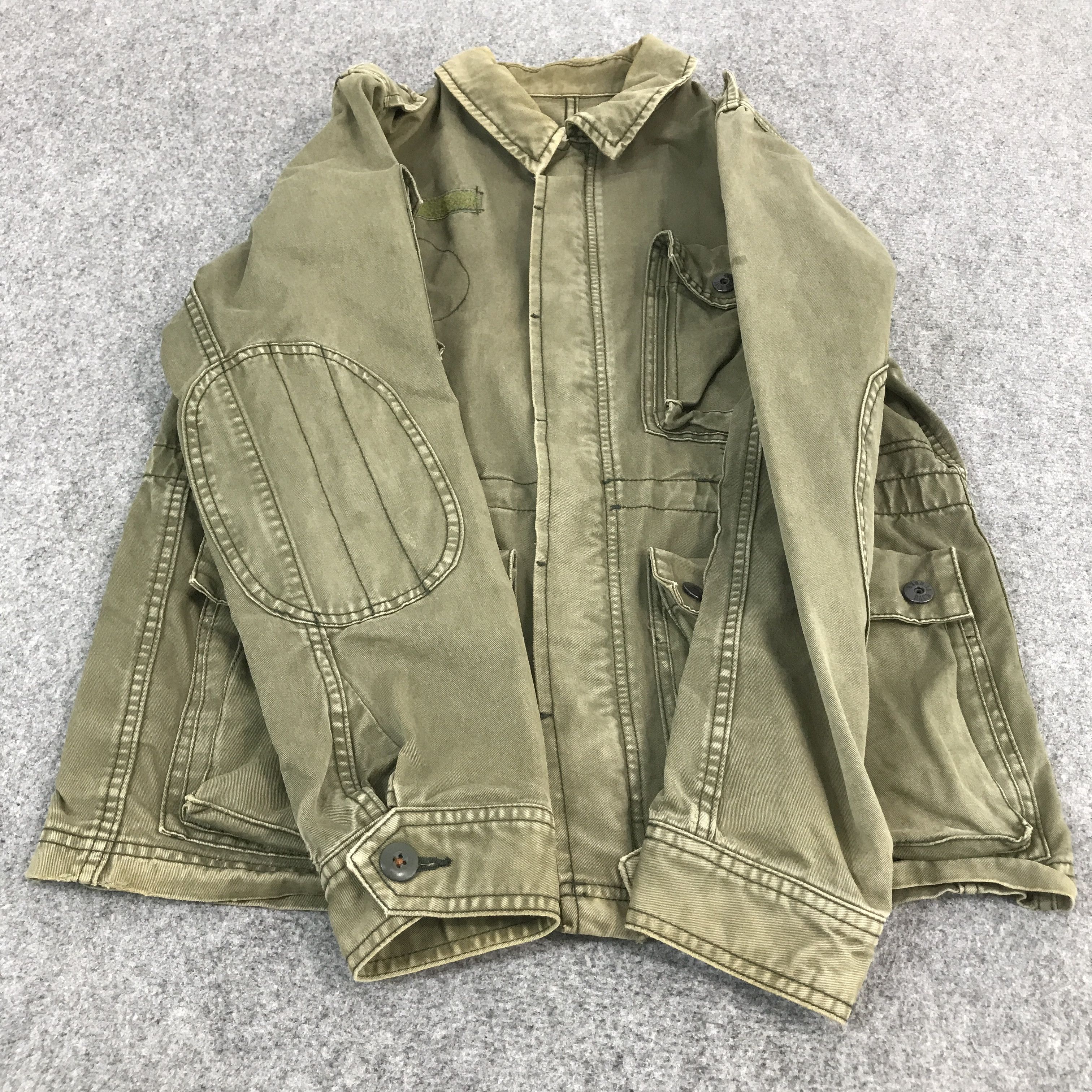 Japanese Brand BACK NUMBER ARMY STYLE FADED JACKET Size US S / EU 44-46 / 1 - 9 Thumbnail