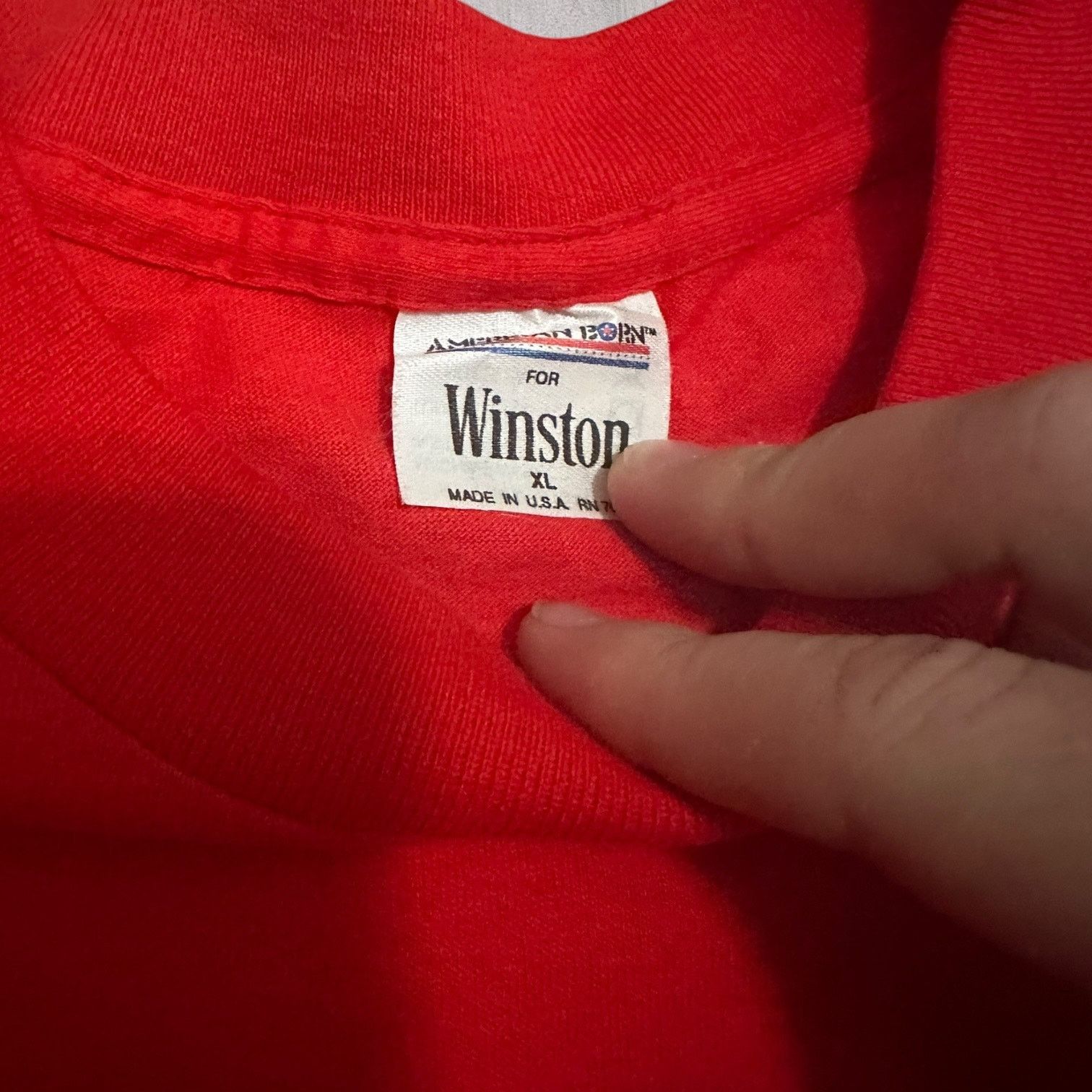 Other Winston cigarettes red shirt with sticker still on Size US XL / EU 56 / 4 - 4 Thumbnail
