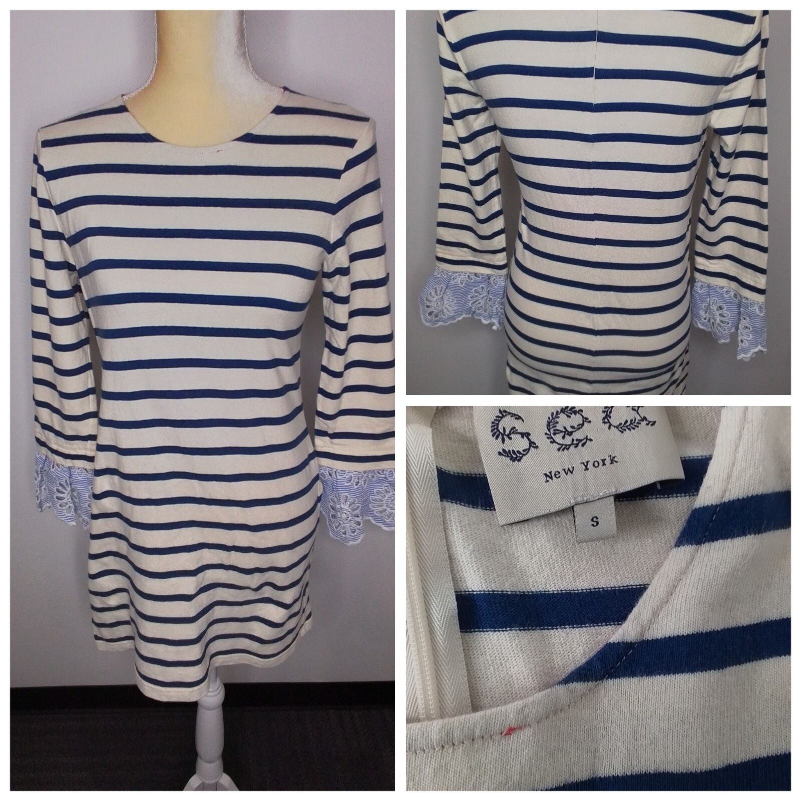 Sea New York Sea New York Women's Dress Small Striped White and Blue Size S / US 4 / IT 40 - 1 Thumbnail