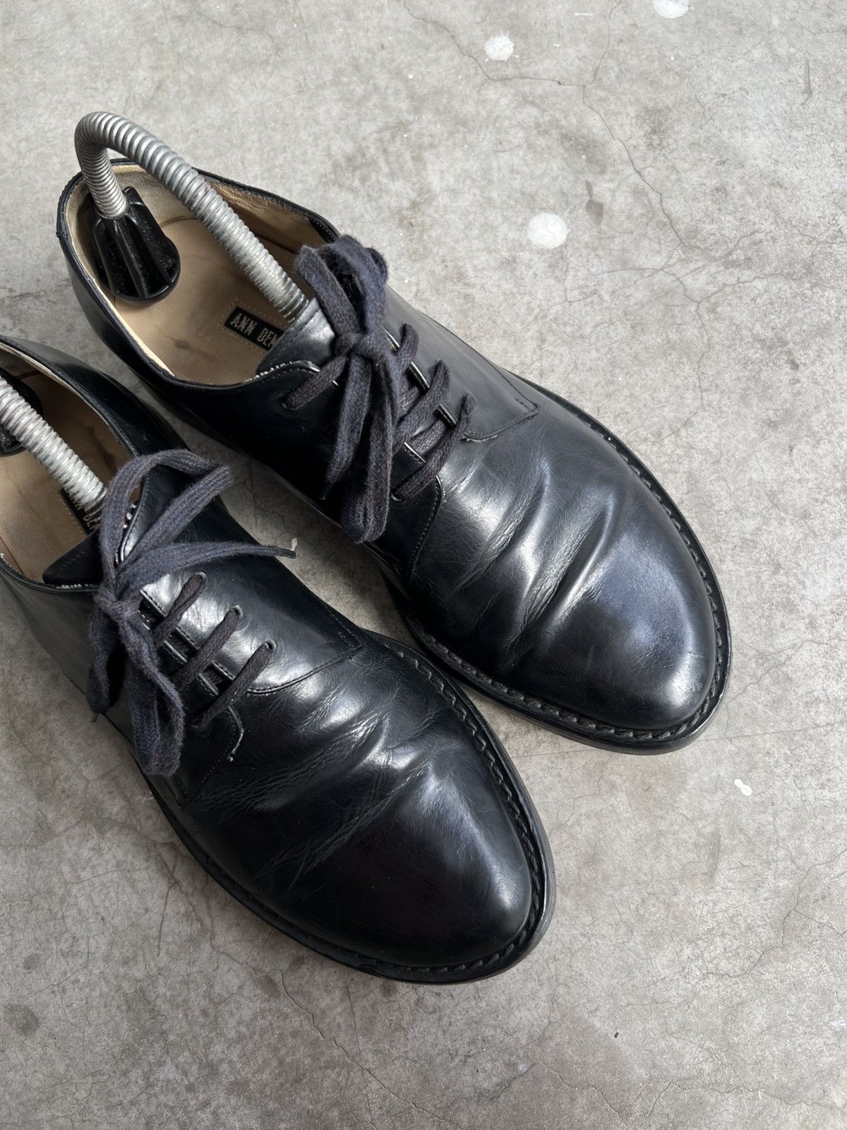 Ann Demeulemeester Ann Demeulemeester - Vitello Leather Lace Up Derby Shoes Size US 8 / EU 41 - 7 Thumbnail