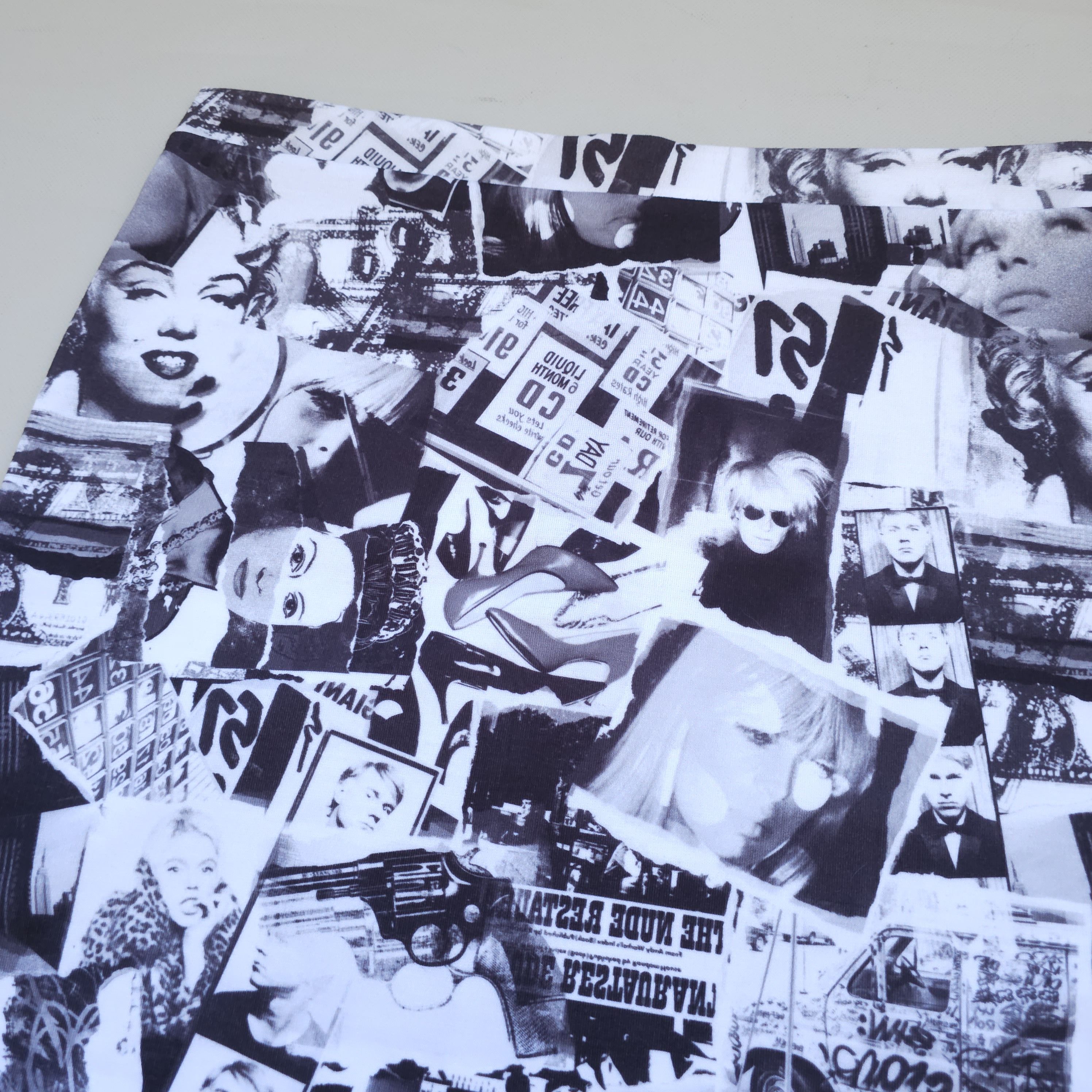 Andy Warhol Andy Warhol by Pepe Jeans Mini Skirt Printed Retro L (W31) Size 34" / US 12 / IT 48 - 2 Thumbnail