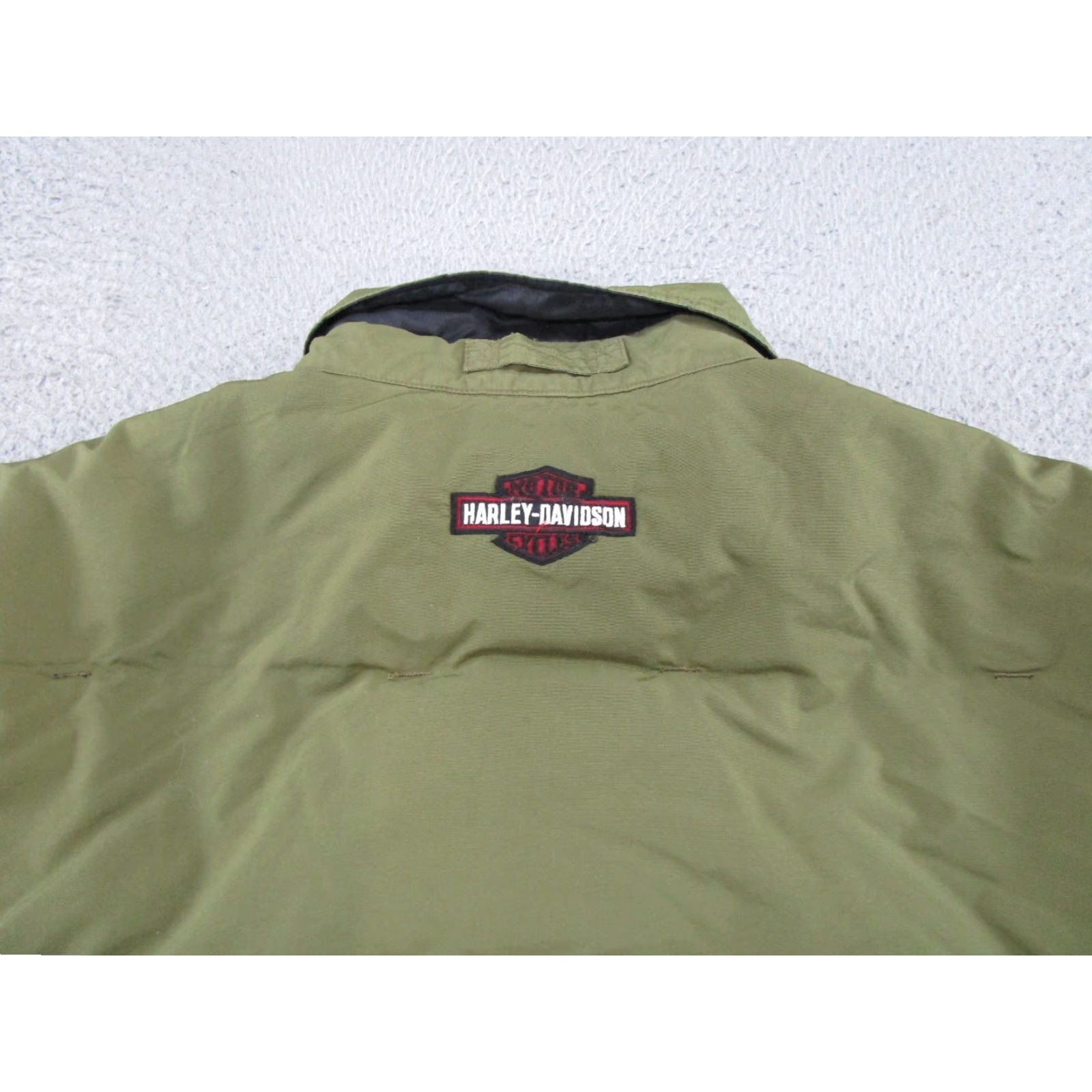 Harley Davidson Harley-Davidson Jacket Reversible Women’s 22L Army Green Damaged Thrash DAMAGED THRASH Read Size 3XL / US 20-22 - 6 Thumbnail