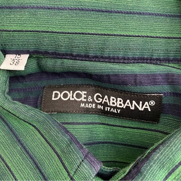 Dolce & Gabbana Dolce & Gabbana Striped Button Down Shirt Made In Italy Size US S / EU 44-46 / 1 - 4 Thumbnail