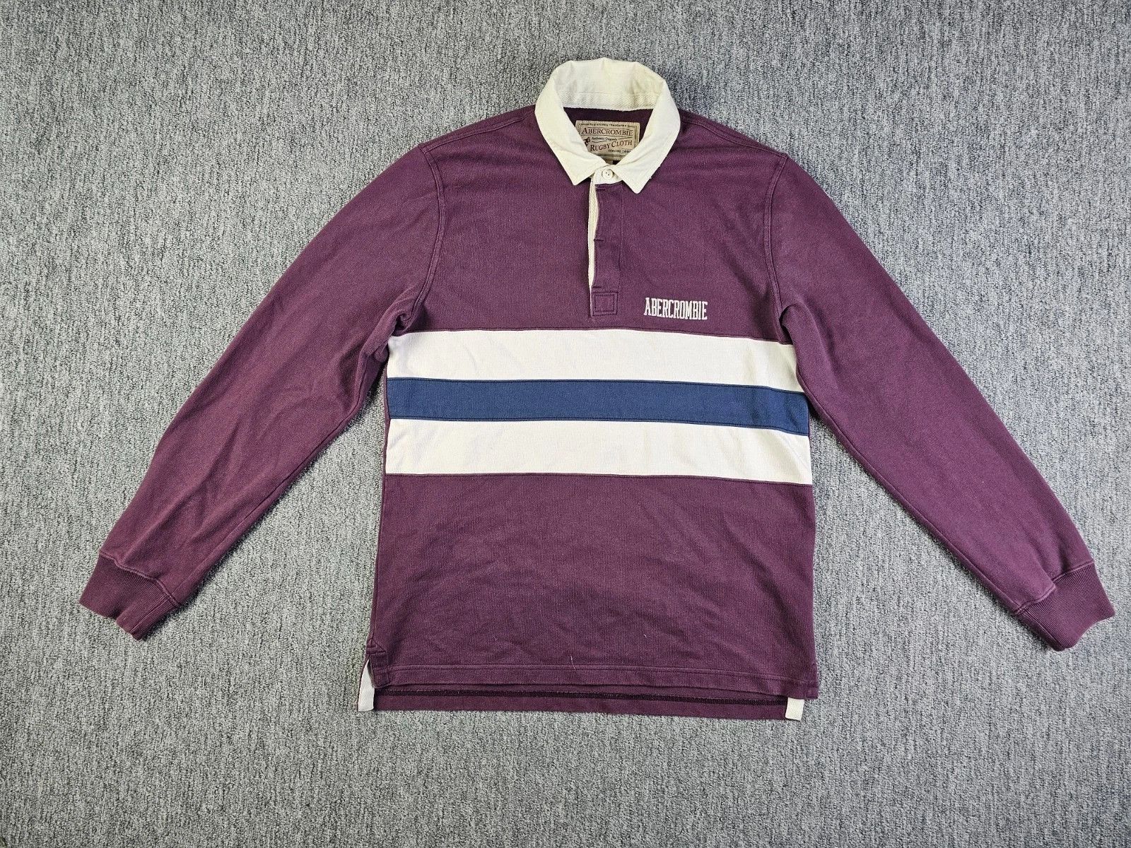 Abercrombie & Fitch Abercrombie Fitch Rugby Polo Striped Heavyweight LS Men L Size US L / EU 52-54 / 3 - 1 Thumbnail