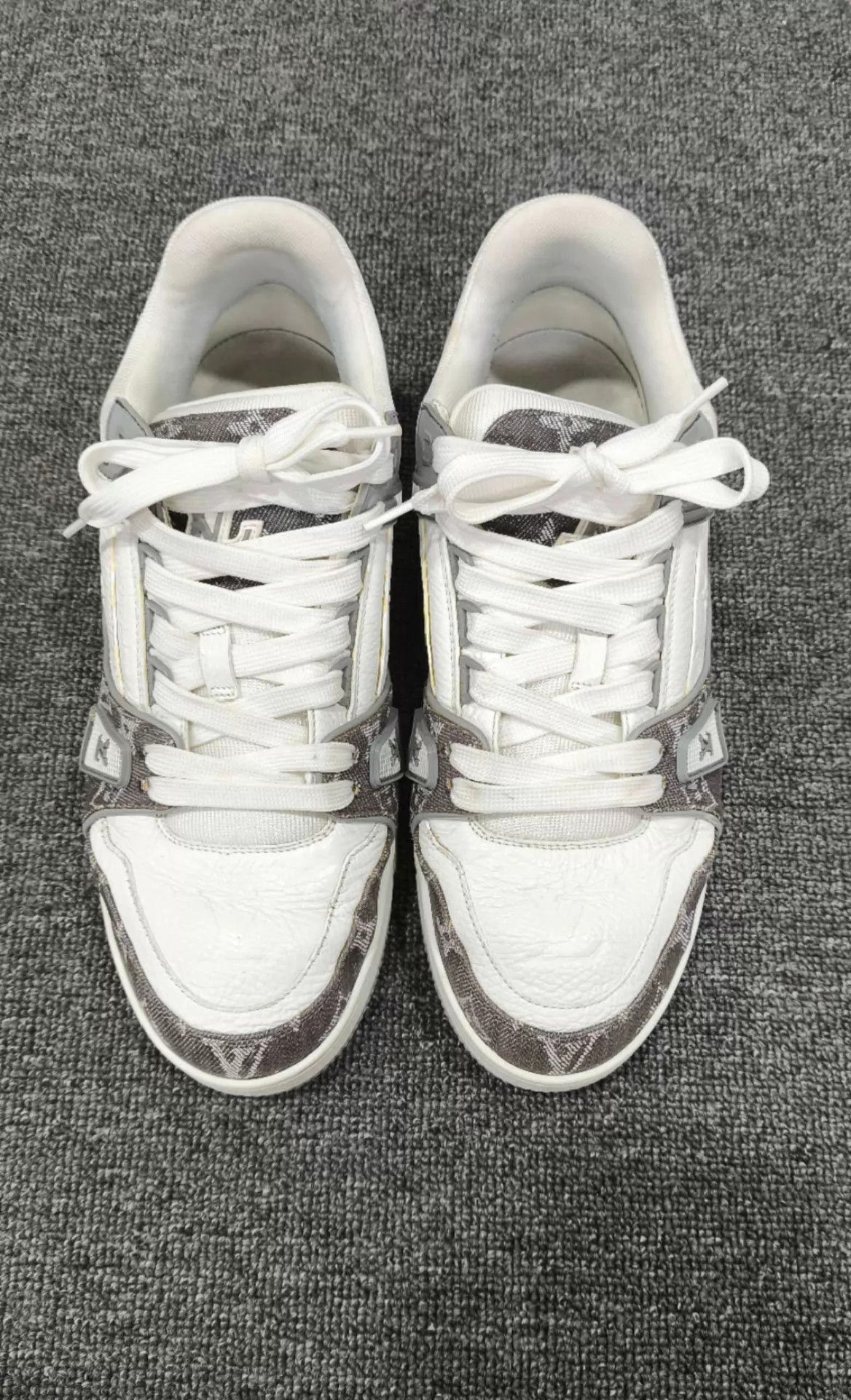 Louis Vuitton LV Gray Denim Trainer 98 New 41 Size US 8 / EU 41 - 2 Thumbnail