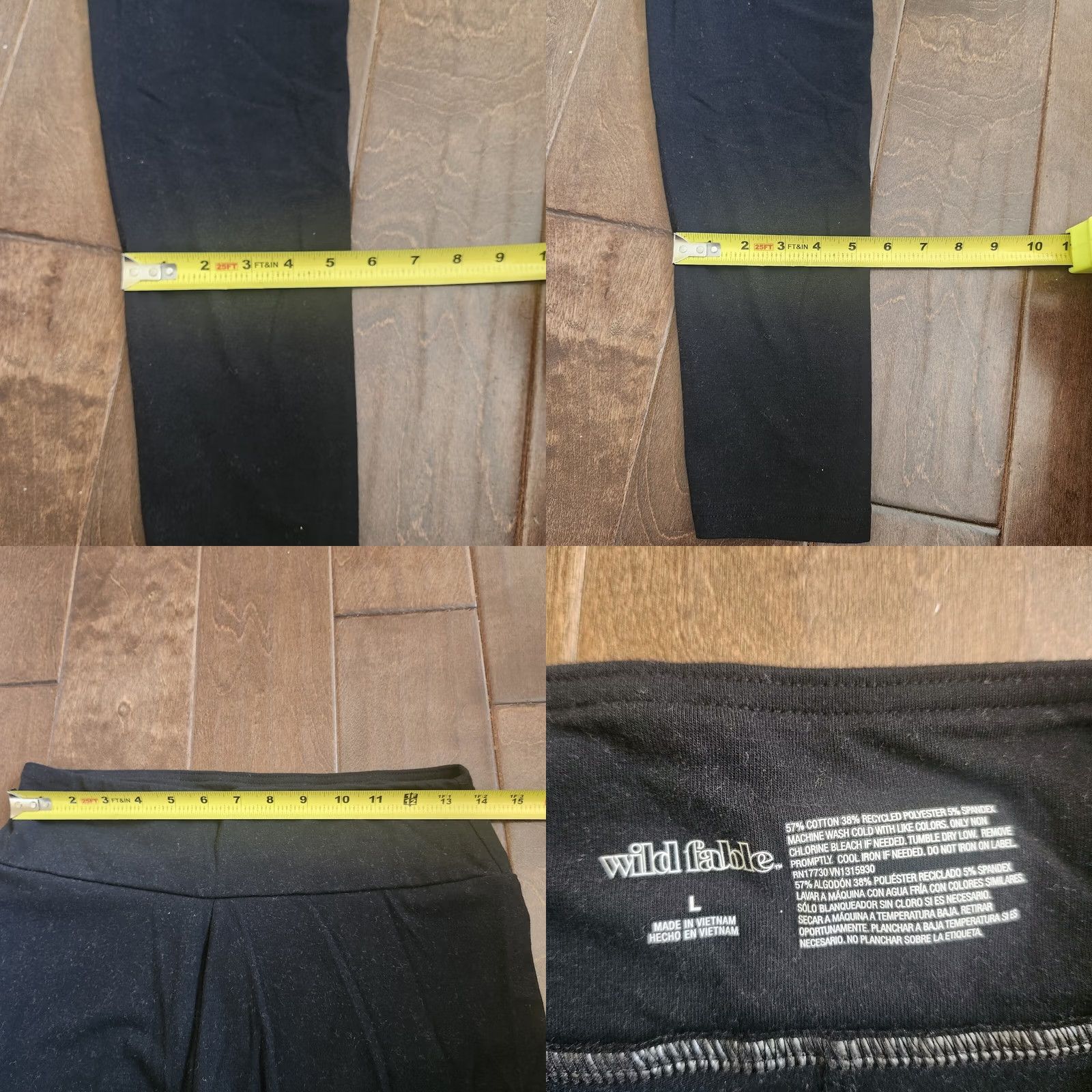 Vintage VINTAGE is not applicable to this item, so proceed without it. Wild Fable Leggings Women's Black L Wide range. Size 36" / US 14 / IT 50 - 8 Thumbnail
