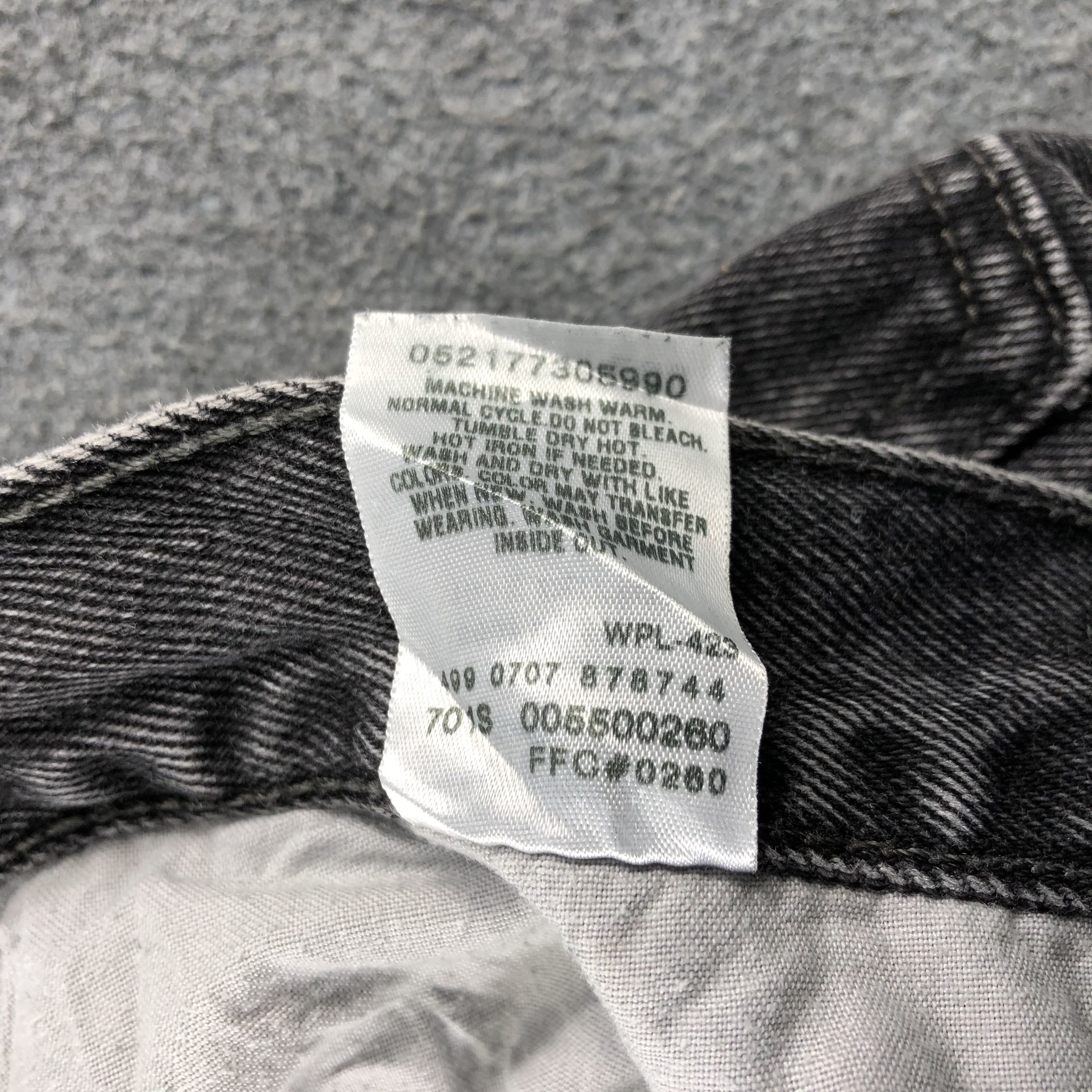Levi's Vintage Faded Black Levis 550 Jeans-J2530 Size US 39 - 10 Thumbnail