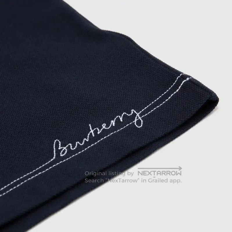 Burberry Burberry Men's Navy Logo Short Sleeve Polo. Size US S / EU 44-46 / 1 - 5 Thumbnail