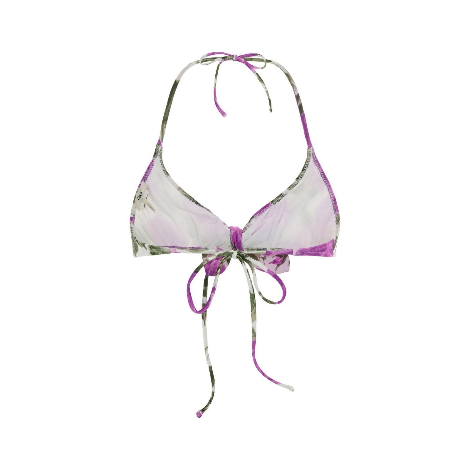 Chloe CHLOÉ Multicolor Printed Stretch Nylon Bikini Top New & Auth Size M / US 6-8 / IT 42-44 - 2 Thumbnail